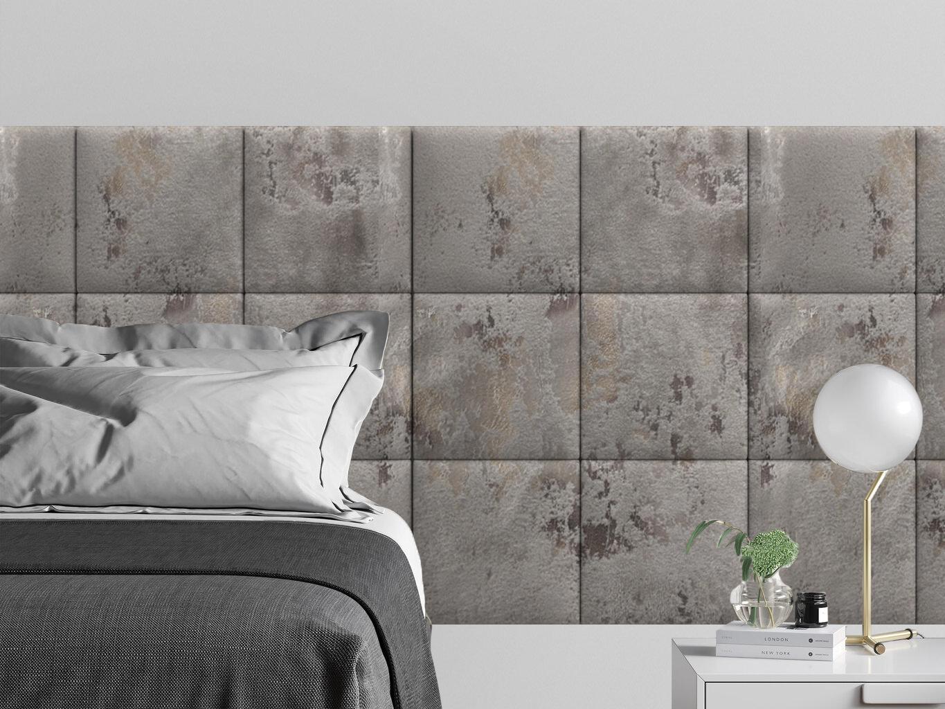Изображение товара Мягкая панель Tartilla Shtorm Braun 300x300x29 мм (4 шт) коричневый шелк