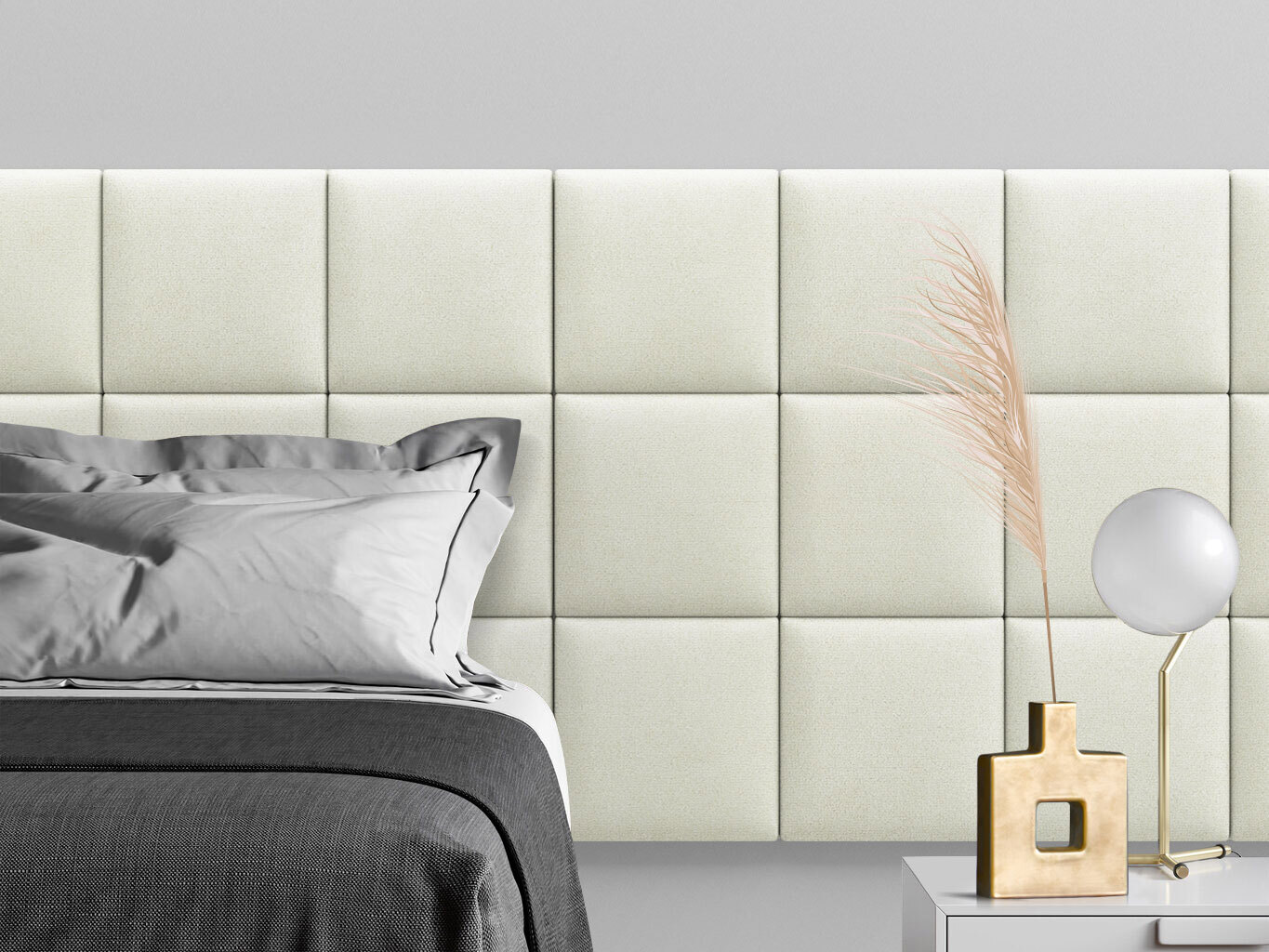 Изображение товара Мягкая панель Tartilla Velour Vanilla 300x300x29 мм, 4 шт
