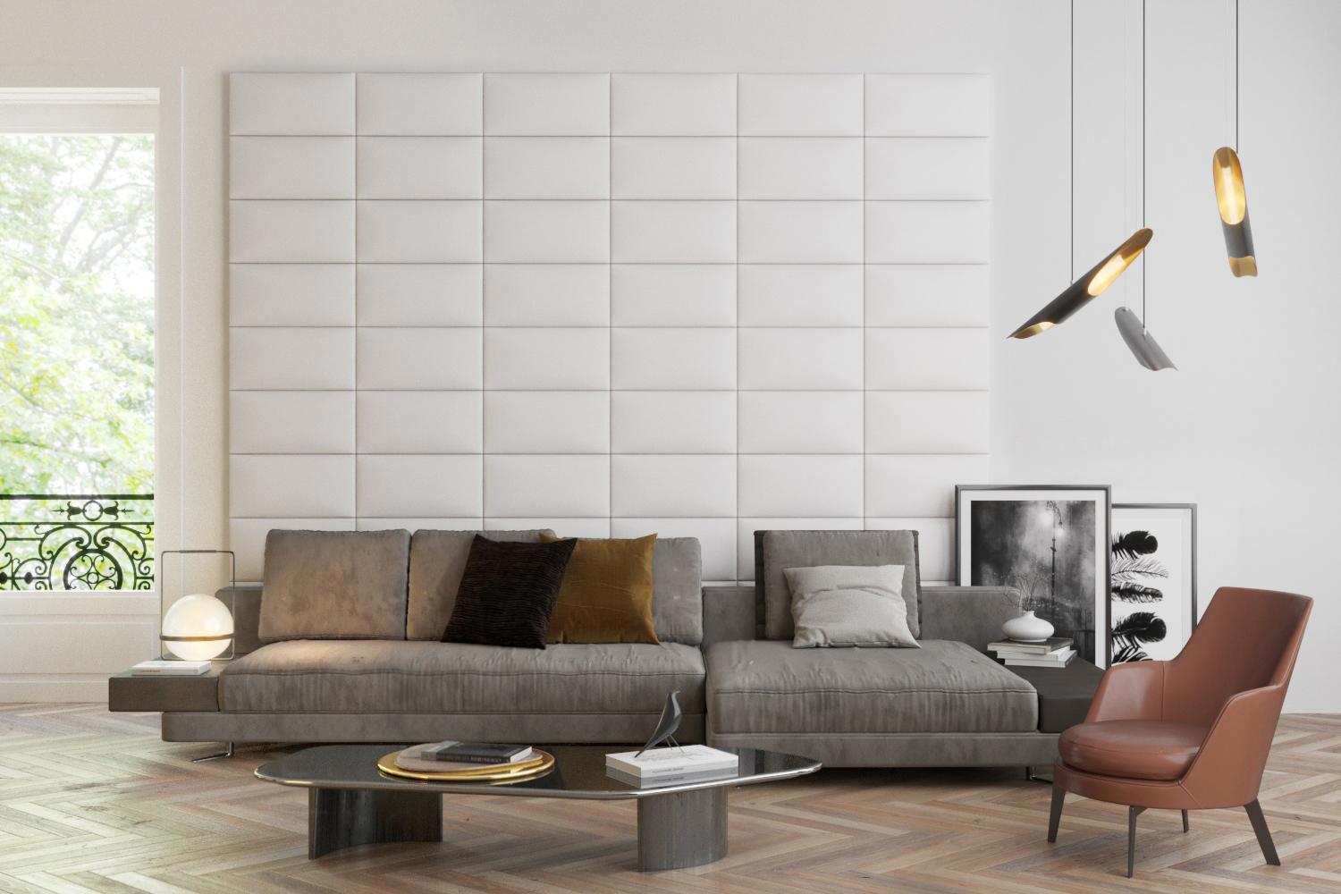 Изображение товара Мягкая панель Tartilla Eco Leather 600x300x29 мм белая Изображение товара Мягкая панель Tartilla Eco Leather 600x300x29 мм белая