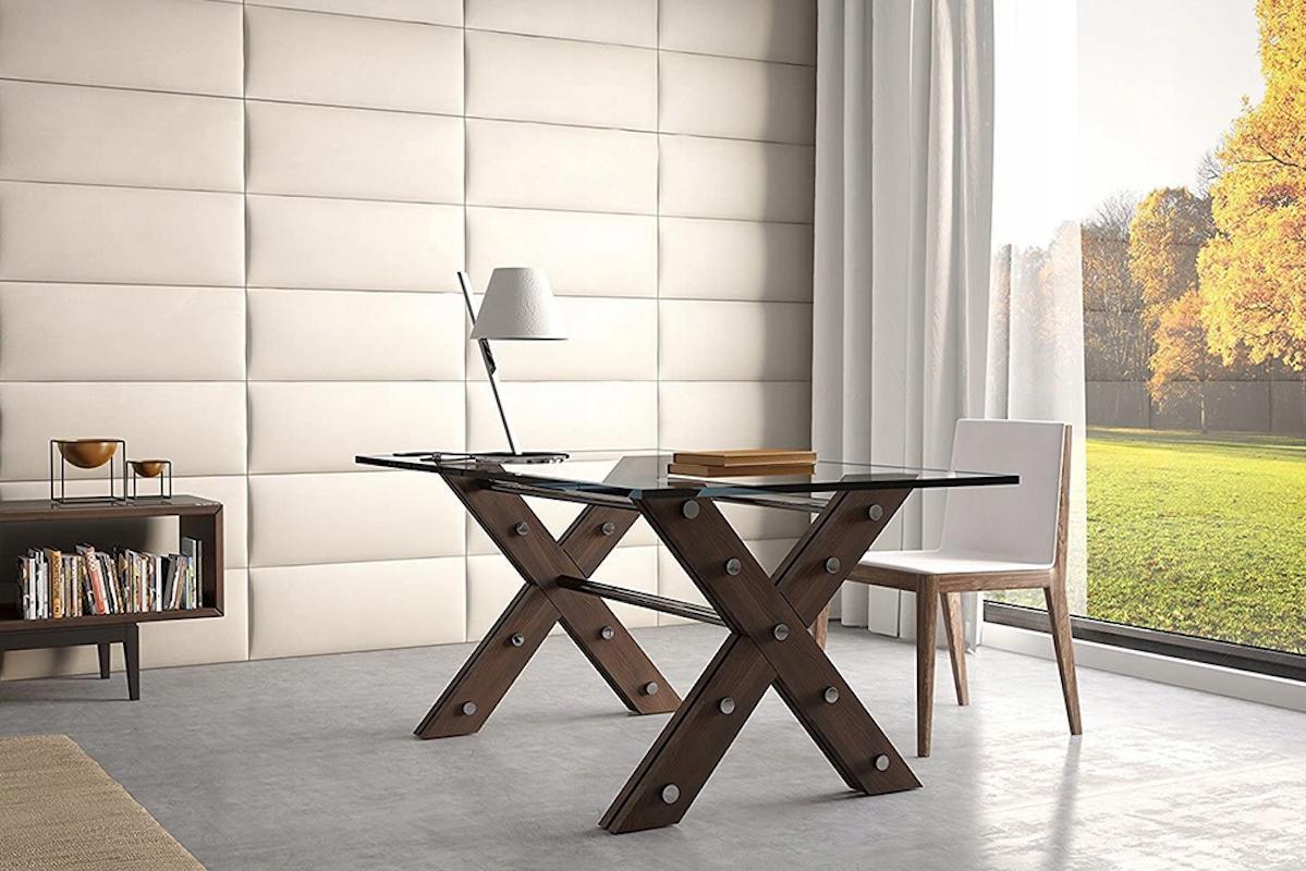 Изображение товара Комплект мягких панелей Tartilla прямоугольник эко кожа цвет ваниль 800x300x29мм 4шт