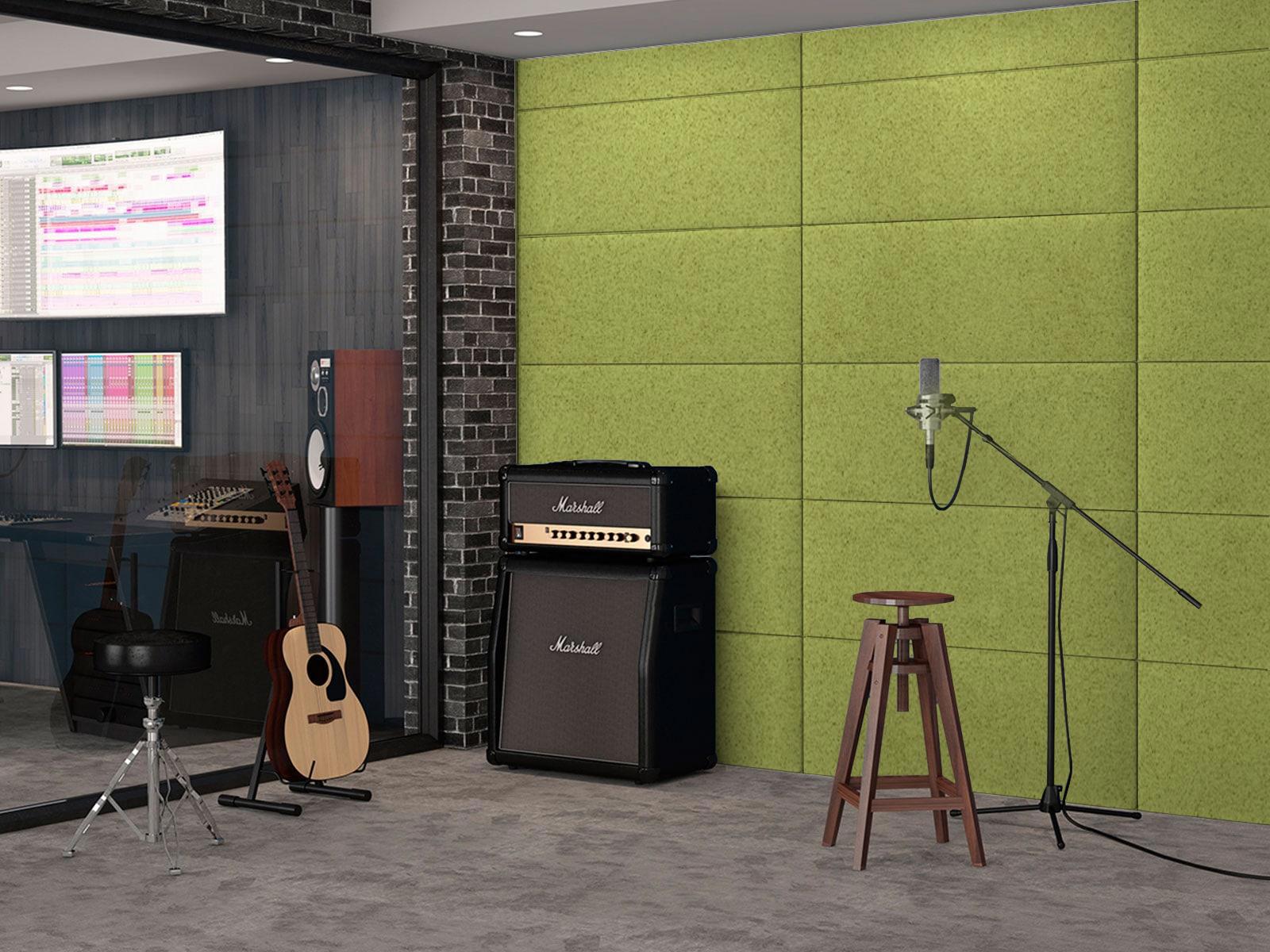 Изображение товара Мягкая панель Tartilla прямоугольник велюр цвет оливковый 1000x500x29мм 1шт