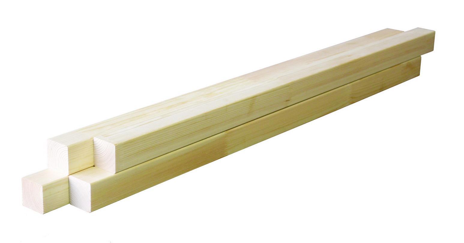 Изображение товара Брусок мебельный Леспроф строганый 1000x50x50мм хвоя сорт экстра 4шт