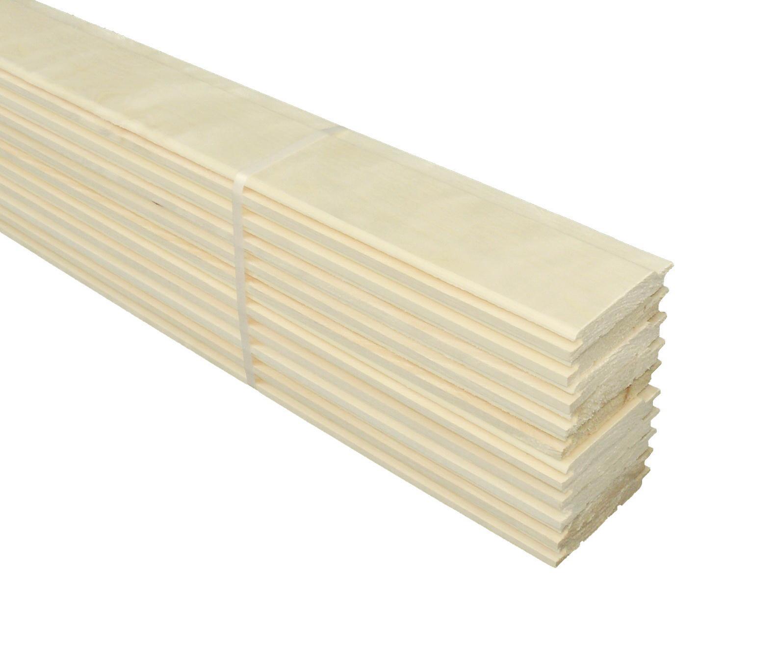 Изображение товара Вагонка Осина 16x96x1200мм упаковка 10шт сорт экстра