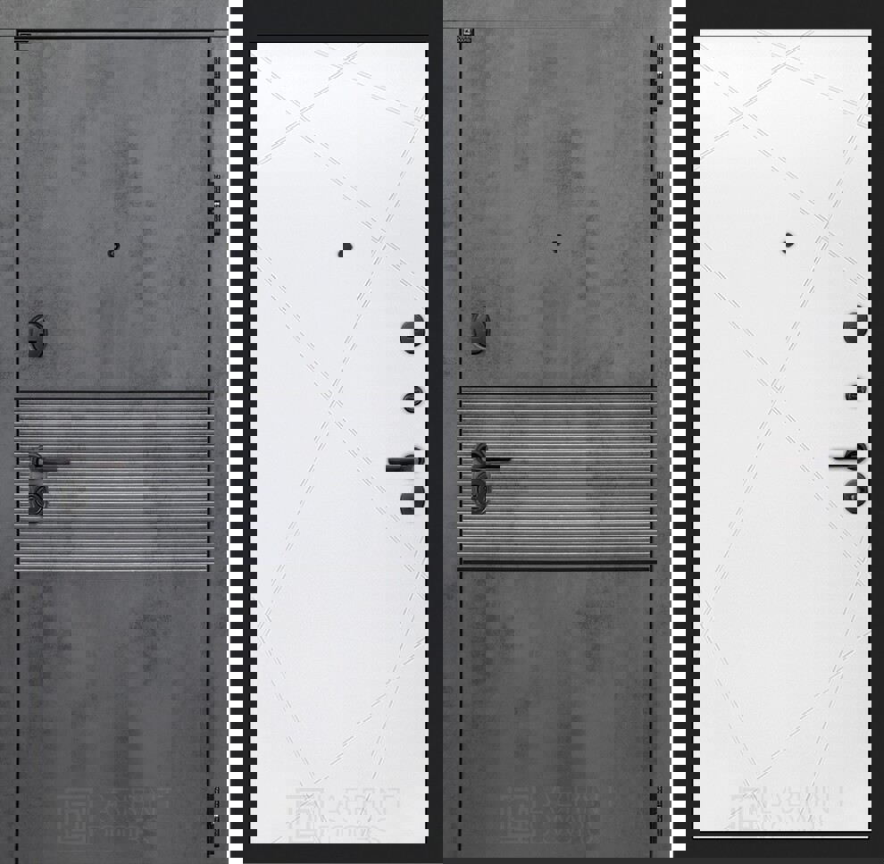 Изображение товара Входная дверь Лабиринт Инфинити П-24, бетон темный, 92x199 см