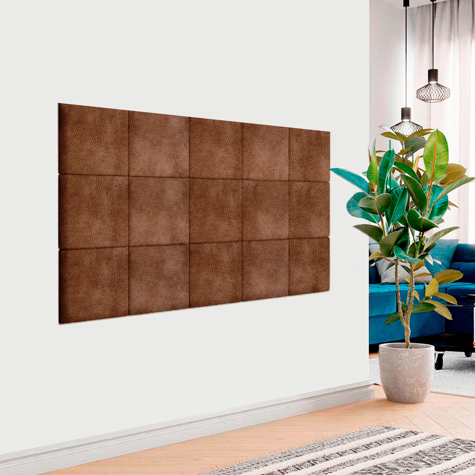 Изображение товара Мягкие панели Tartilla 300x300 мм мокко (4 шт) Eco Leather