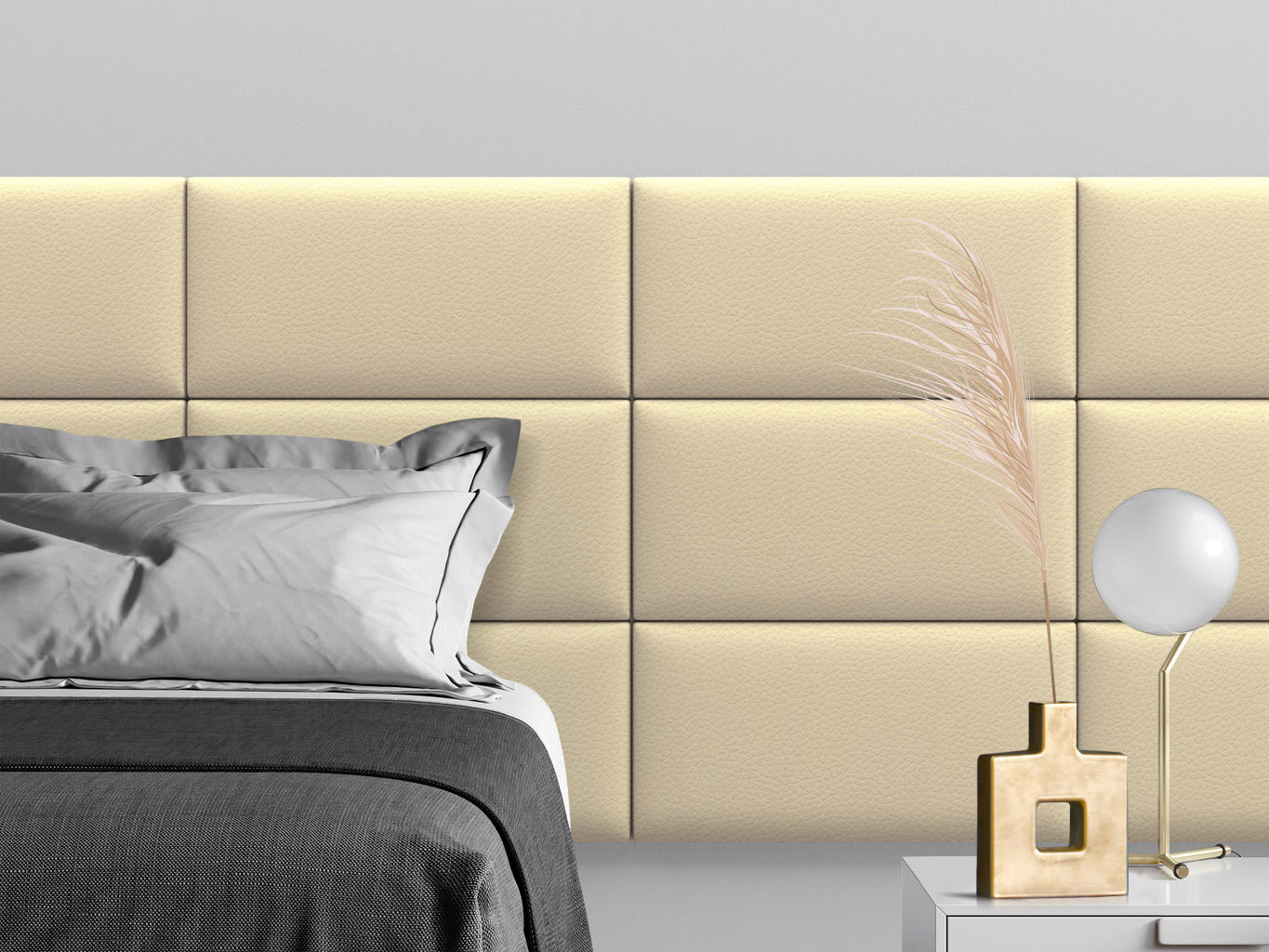 Изображение товара Панели стеновые Tartilla Eco Leather Ваниль 600x300x35 мм (4 шт)