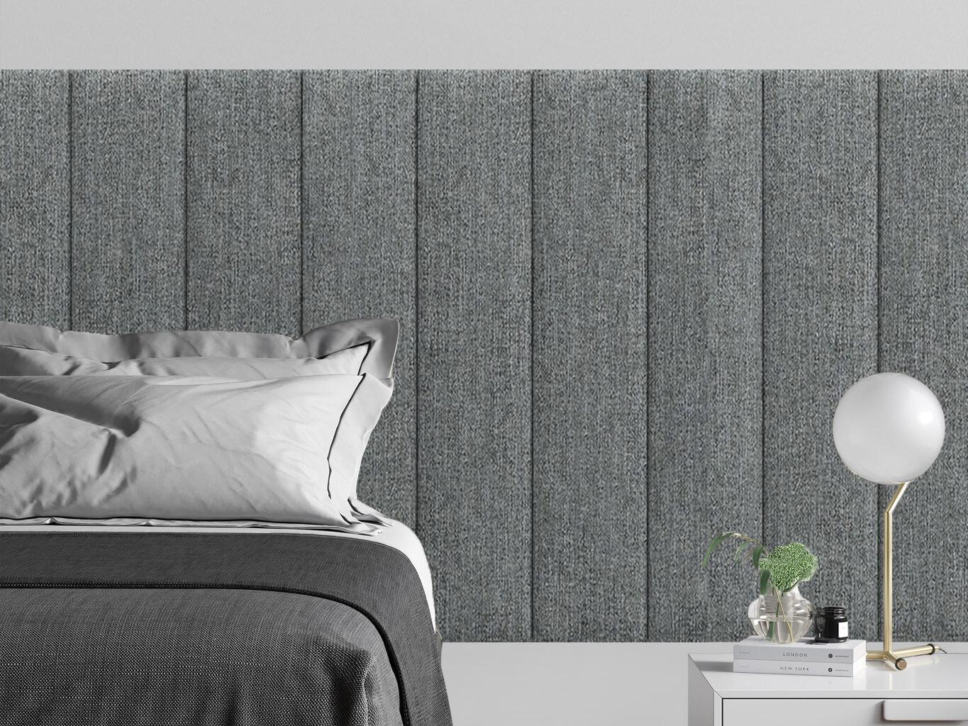 Изображение товара Мягкая панель Tartilla прямоугольник хлопок цвет серый 1000x200x29мм 1шт