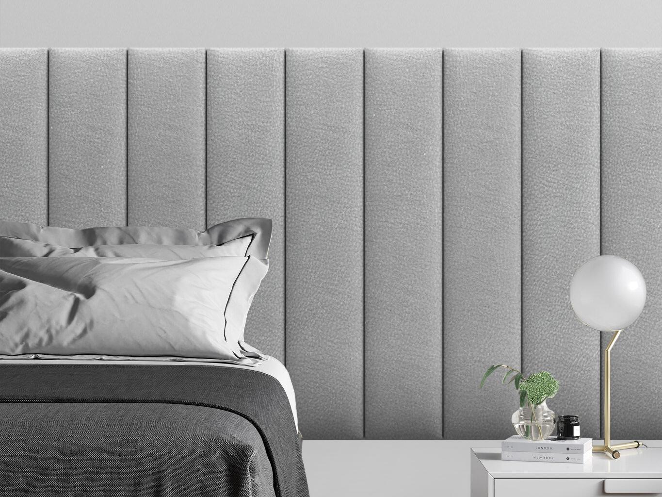 Изображение товара Тартилла Eco Leather — мягкая панель 1000x200x29 мм, серебристая