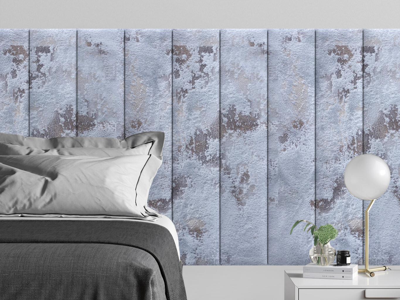 Изображение товара Мягкая панель Tartilla прямоугольник шелк цвет голубой 1000x200x29мм 1шт