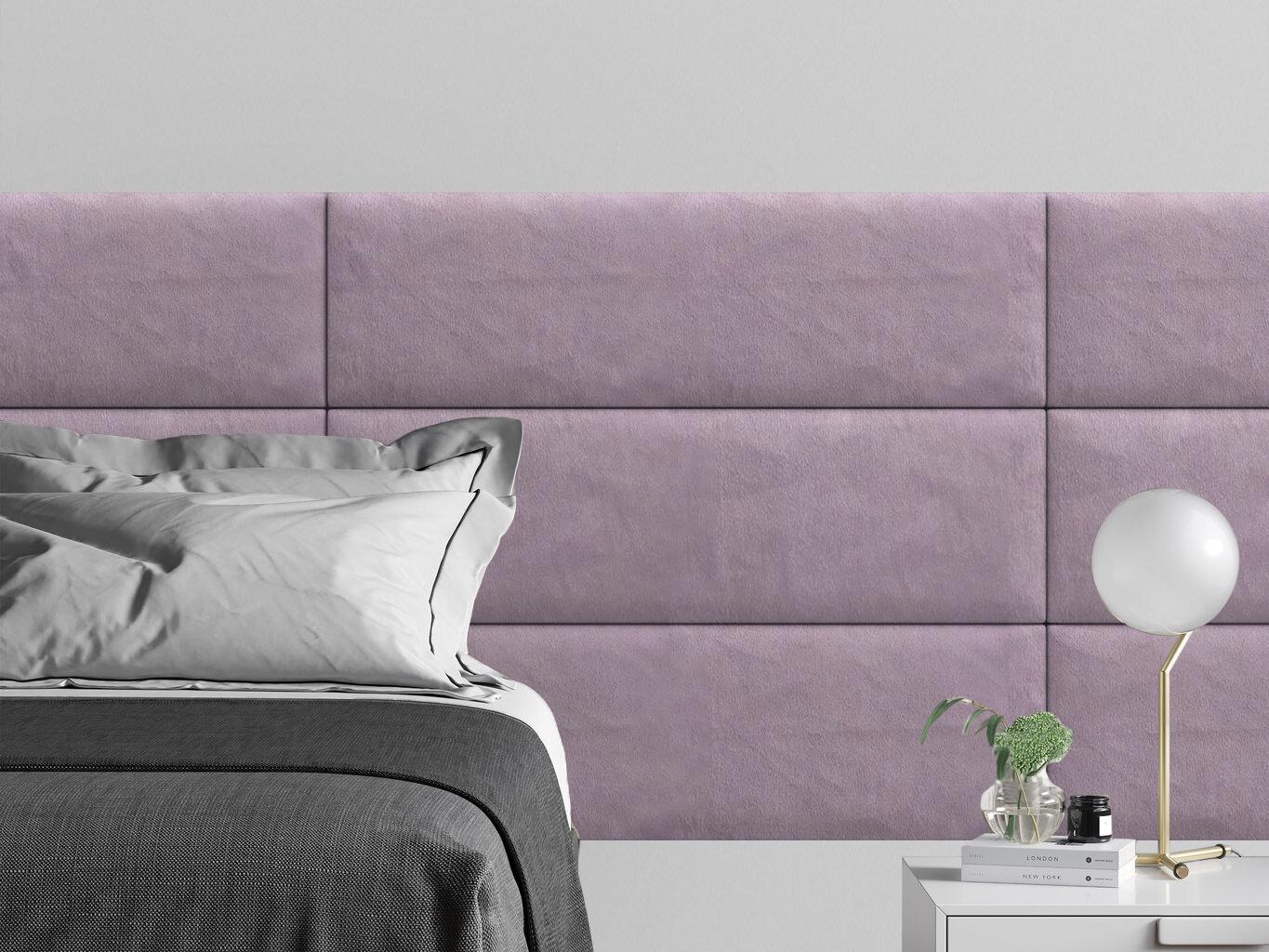 Изображение товара Мягкая панель Tartilla прямоугольник велюр цвет розовый 1000x300x29мм 1шт