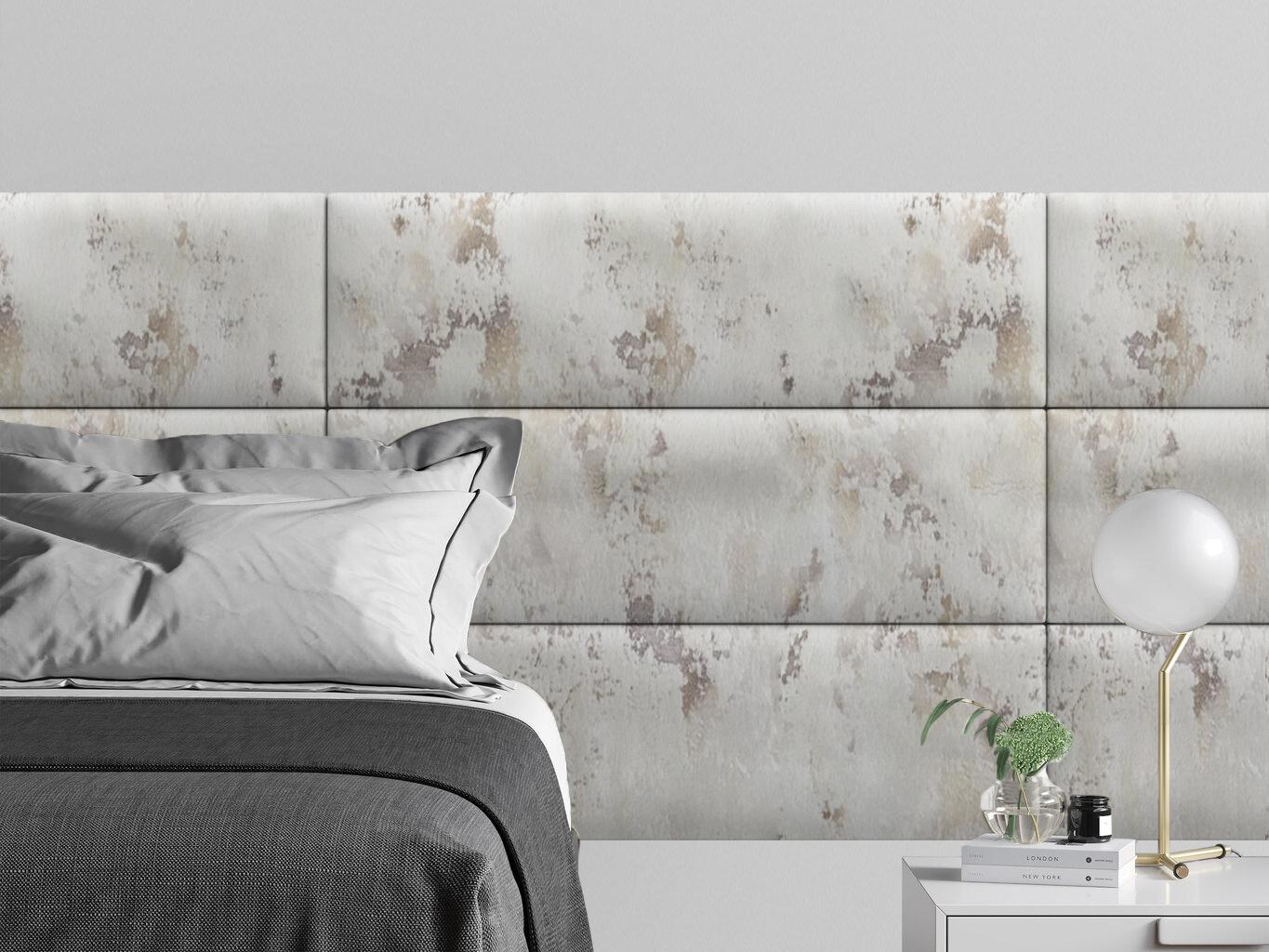 Изображение товара Мягкая панель Tartilla прямоугольник шелк цвет слоновая кость 1000x300x29мм 1шт