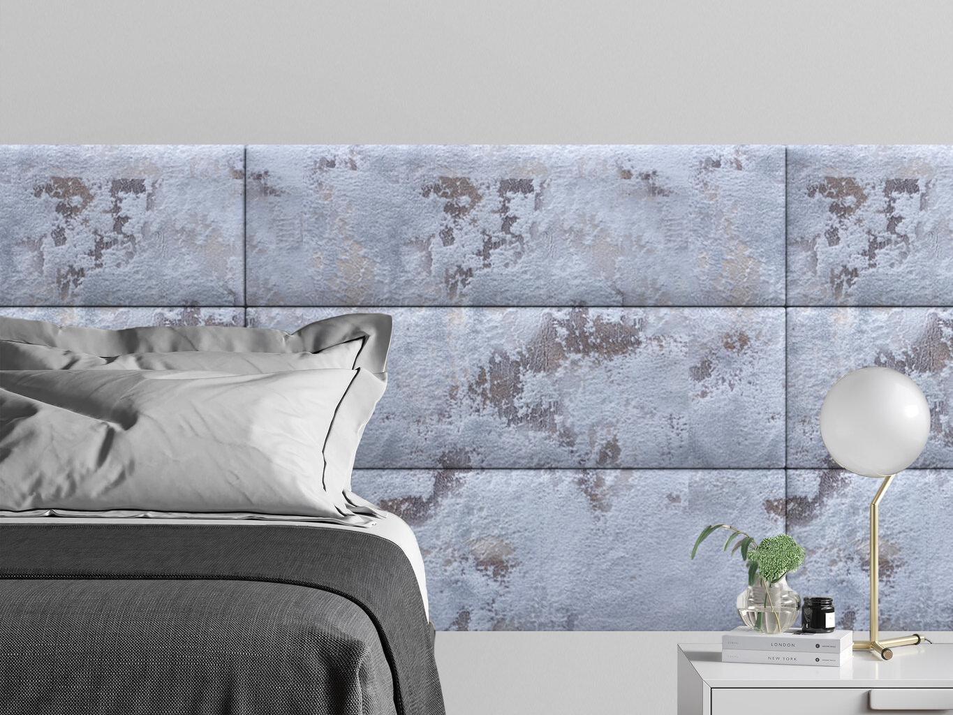 Изображение товара Мягкая панель Tartilla прямоугольник шелк цвет голубой 1000x300x29мм 1шт