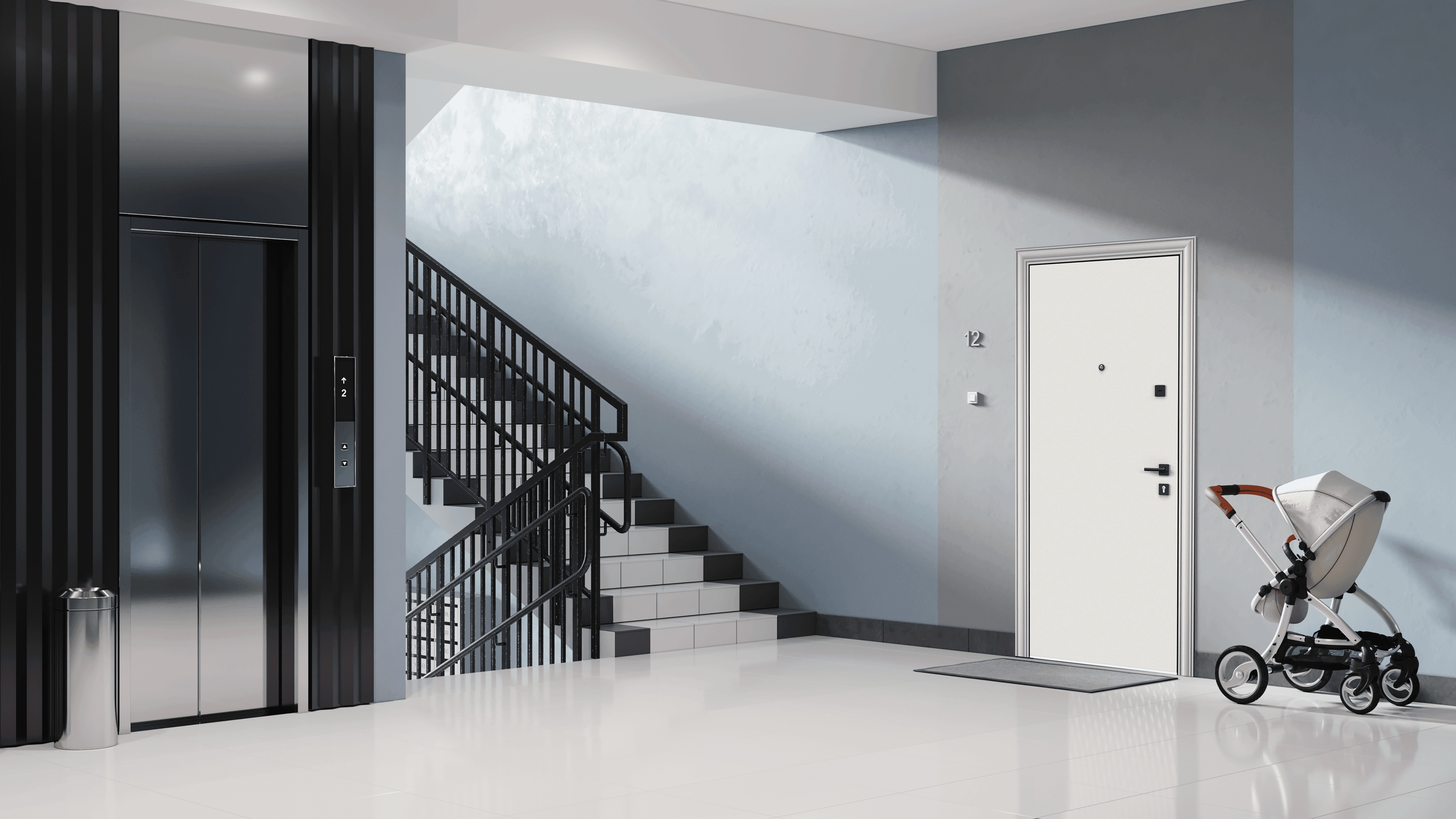 Изображение товара Дверь входная Torex Comfort X 205x95см левая цвет белый