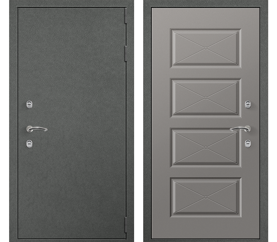 Изображение товара Входная дверь Амега Термо правый 100x210см цвет софт грей