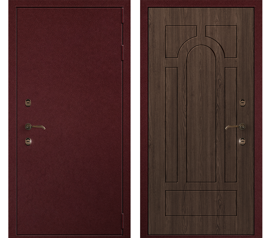 Изображение товара Входная дверь Амега Термо 110x190см правый старое дерево