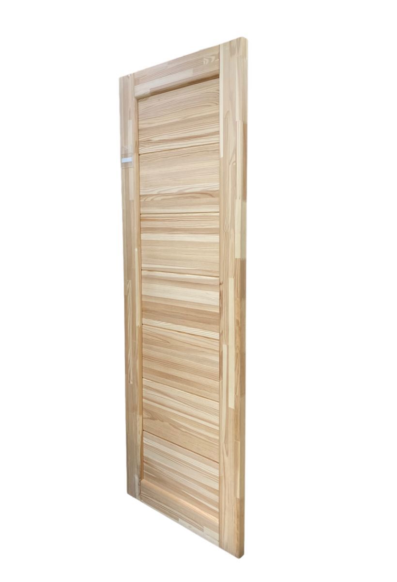 Изображение товара Дверь межкомнатная Брус-Ок глухая 200x90см цвет бежевый без замка и петель