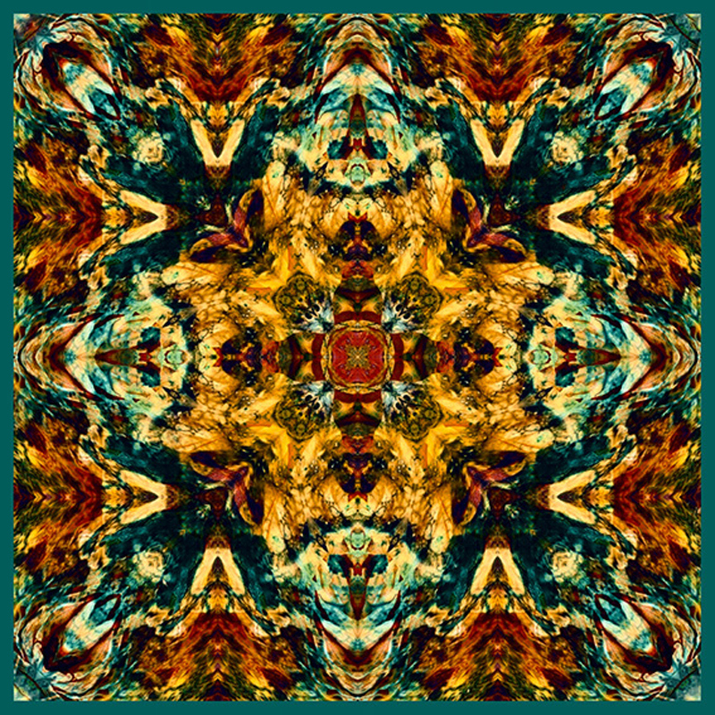 Изображение товара Авторская плитка YanChen&Co Studio №4, 100×100 мм, охра (24 шт) — декоративная стеновая панель