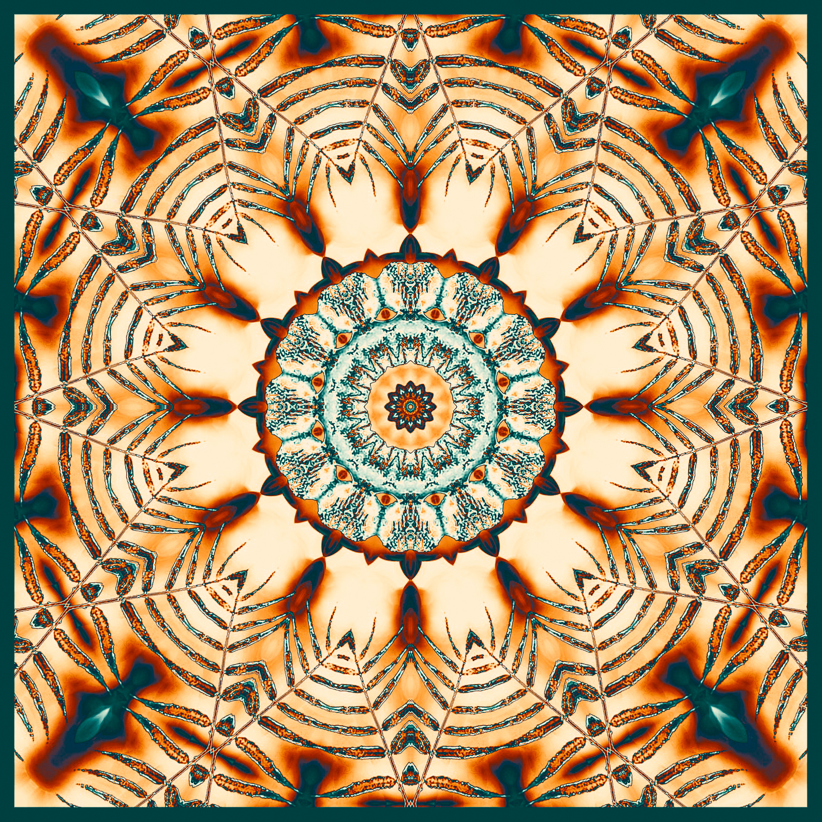 Изображение товара Авторская плитка YanChen&Co Studio №7 — 100х100 мм, оранжевый, 0.25 м²