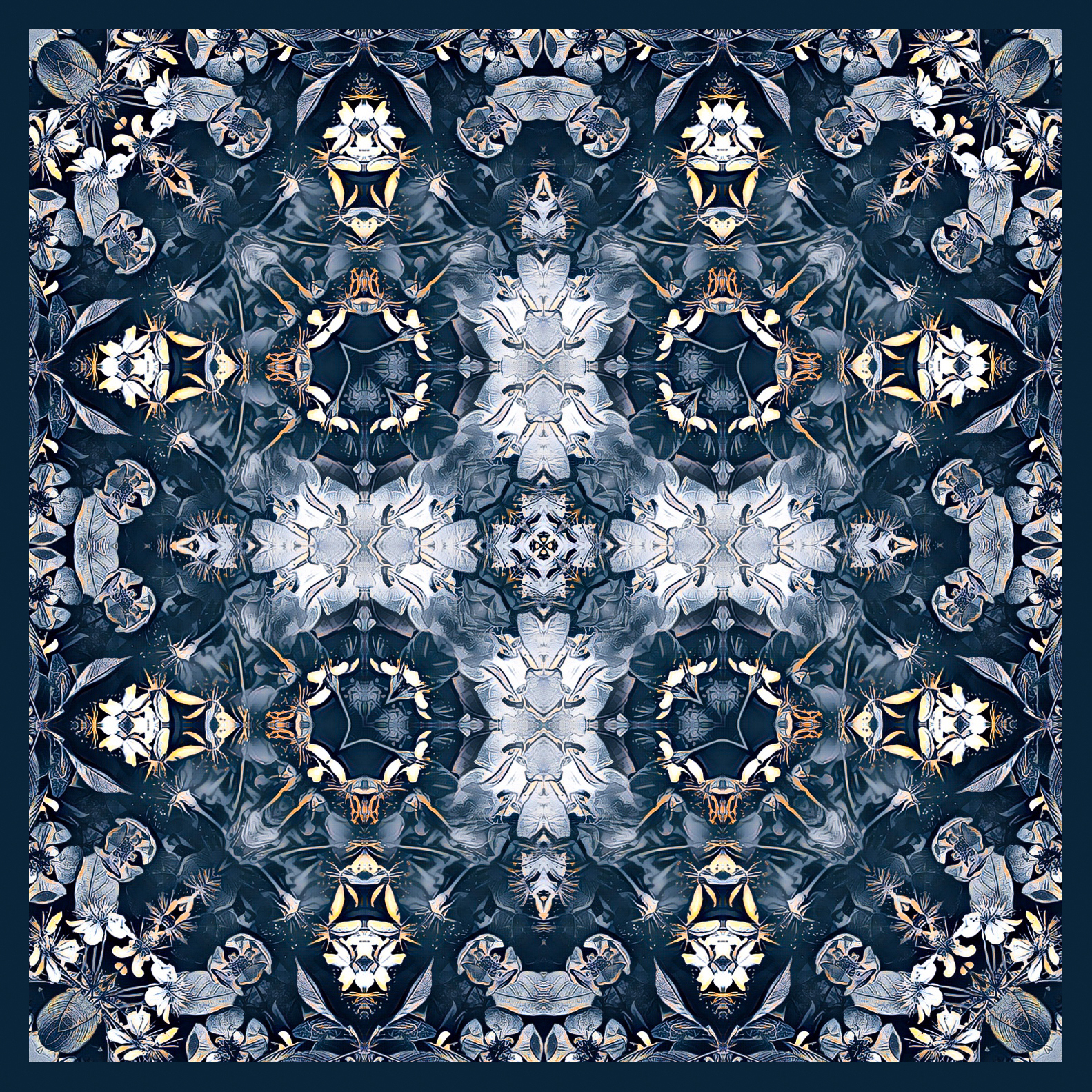 Изображение товара Авторская деревянная плитка YanChen&Co Studio коллекция №9 100x100x8мм 0.12м2 берёза 2/2 цвет темно-синий 12шт