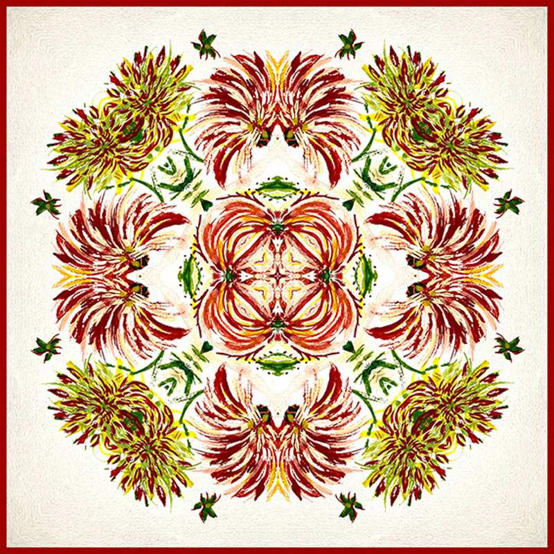 Изображение товара Авторская деревянная плитка YanChen&Co Studio коллекция №12 100х100х8мм 0.25м² берёза 2/2 цвет бордо 25шт