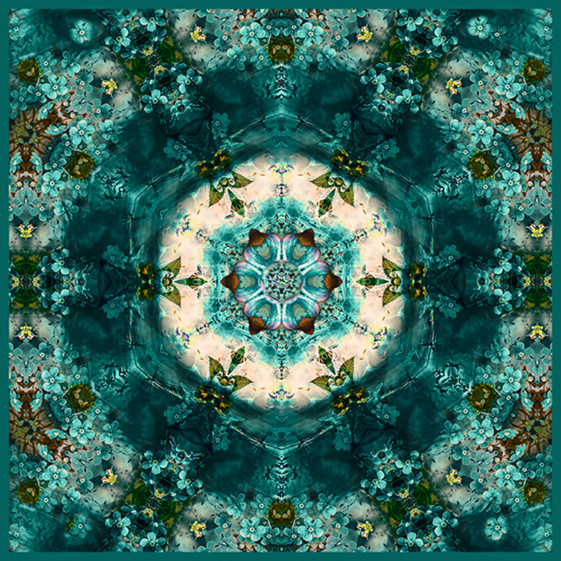 Изображение товара Авторская деревянная плитка YanChen&Co Studio коллекция №13 100x100x8мм 0.25м² берёза 2/2 цвет малахит 25шт