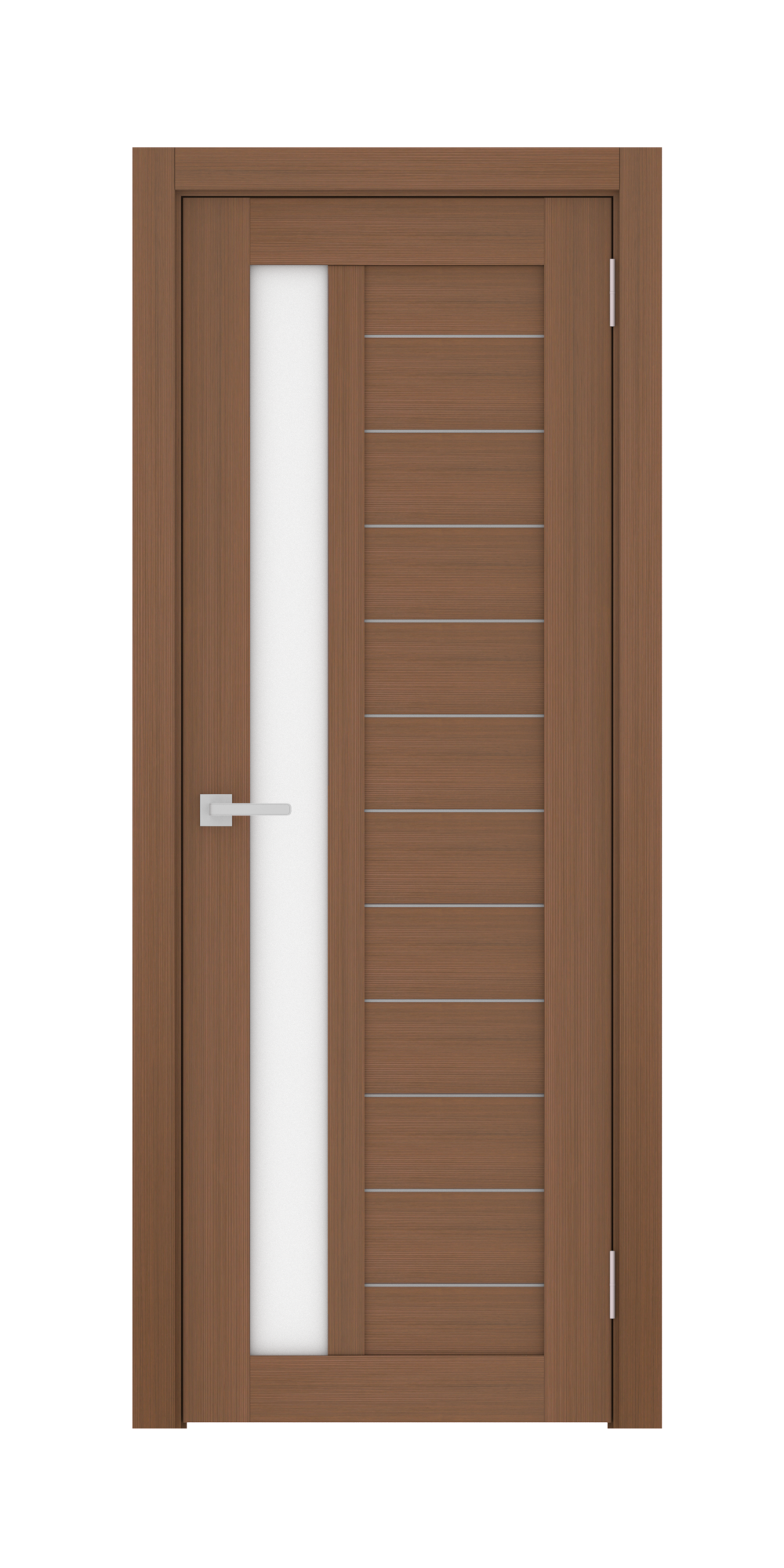 Изображение товара Дверь ЛЕСМА СТИЛЬ Рондо 30 Дверное полотно с ПВХ и стеклом Орех