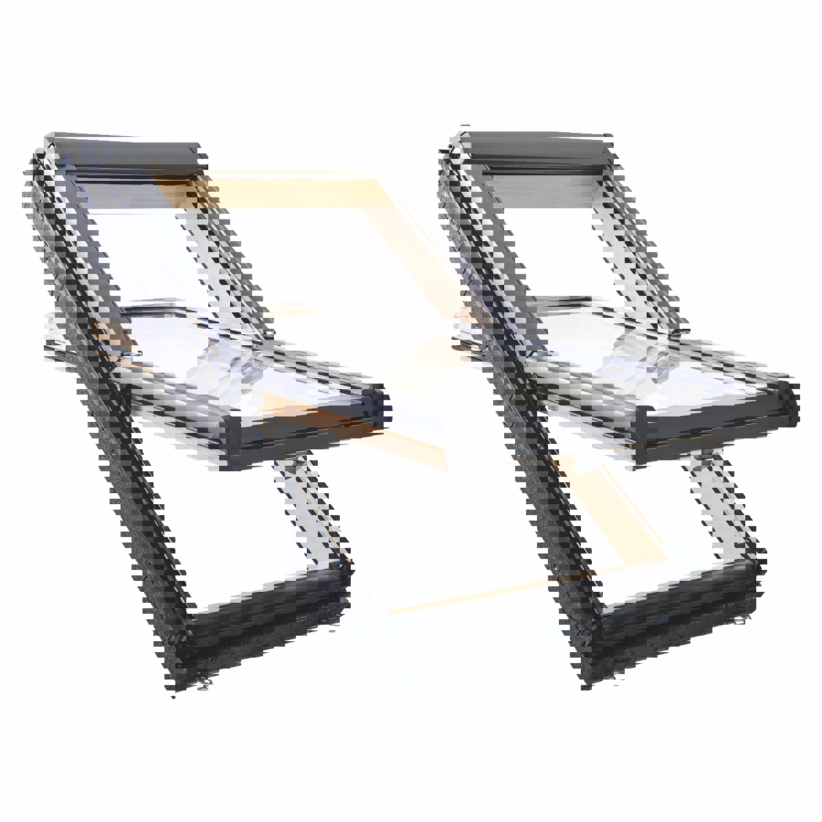 Изображение товара Мансардное окно деревянное утепленное Roto Designo 94x140см двухкамерный