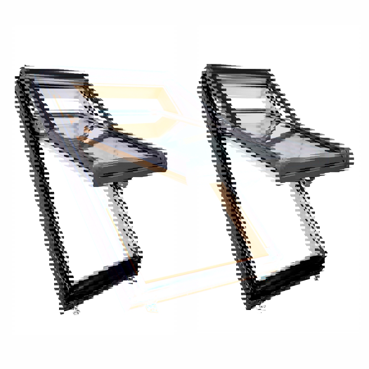 Изображение товара Мансардное окно деревянное утепленное Roto Designo 118x74см однокамерный