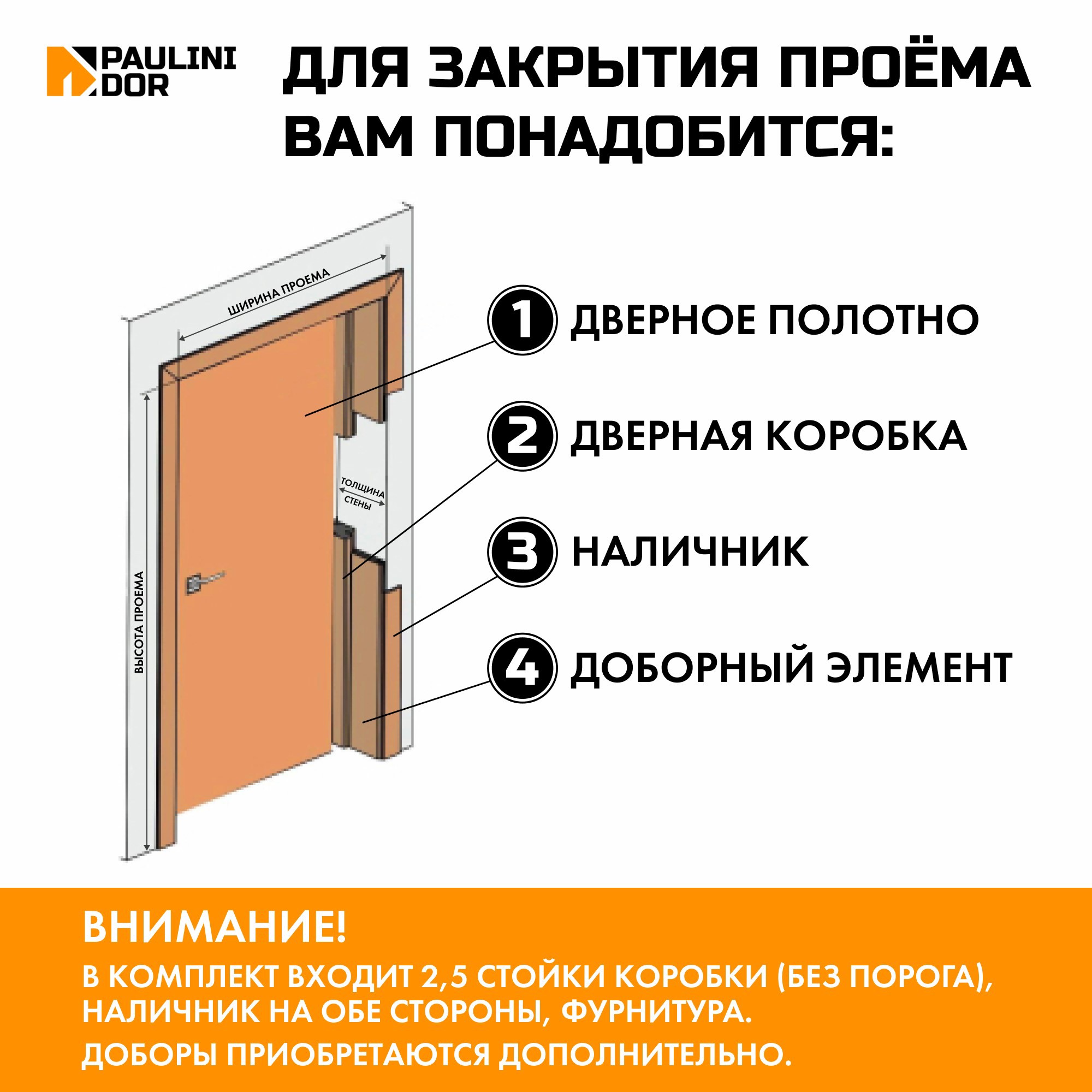 Изображение товара Межкомнатная дверь Paulinidor PD2670 200x60см полипропилен остеклённая цвет ясень пепельный с замком и петлями