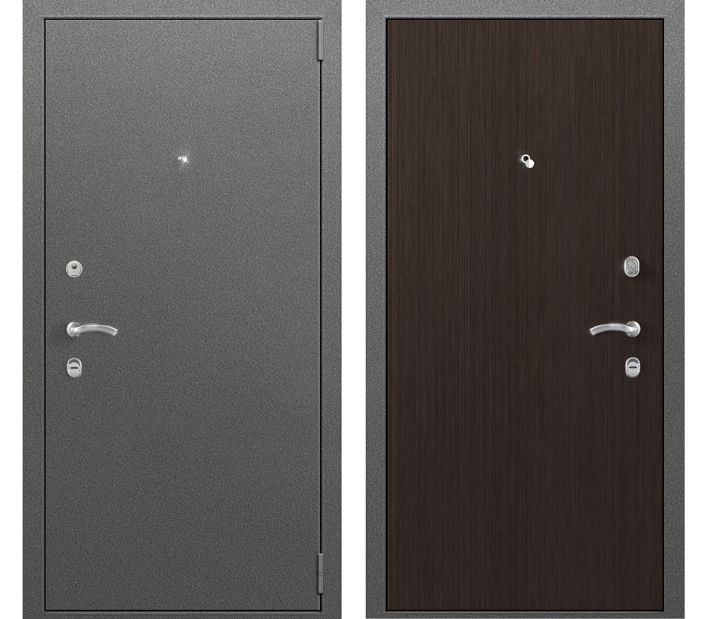 Изображение товара Входная дверь Амега Комфорт Лайт 1 85x200см правый цвет венге тёмный