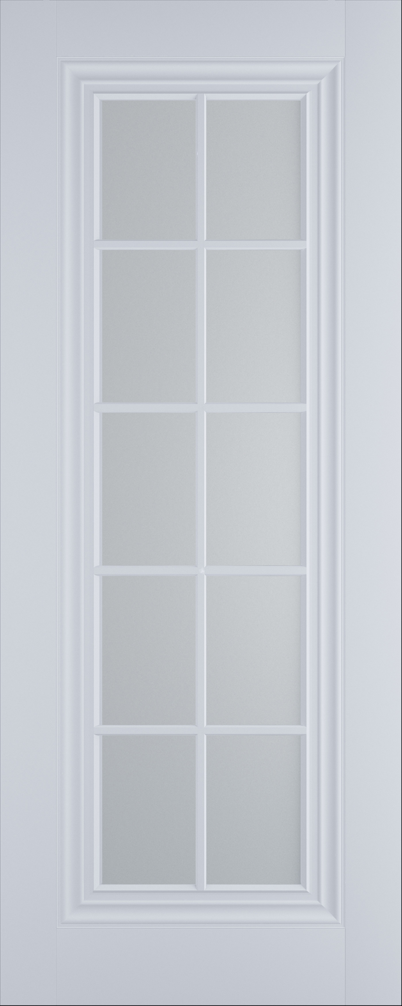 Изображение товара Дверь межкомнатная Имидж-4 остеклённая 60x200см пленка ПВХ цвет белый без замка и петель