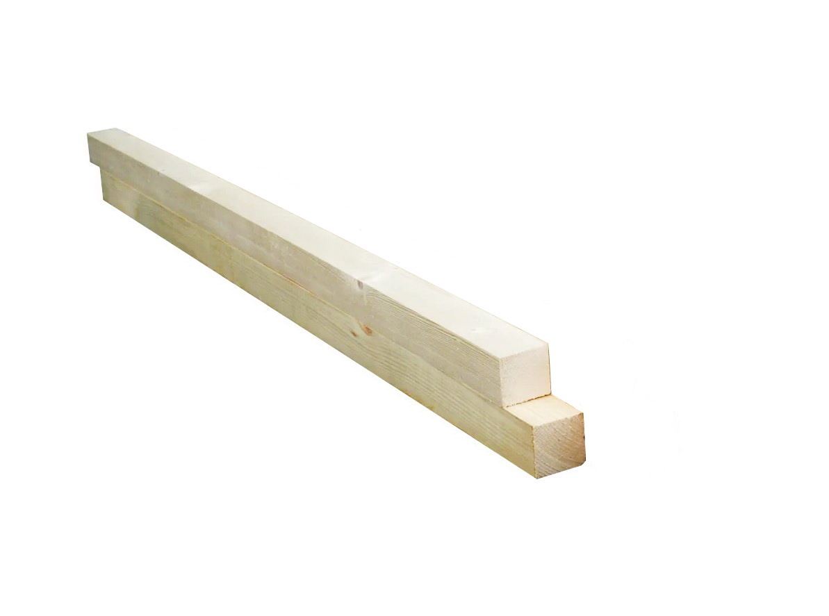 Изображение товара Брусок Леспроф строганый 50x50x3000мм хвоя сорт AB 2шт