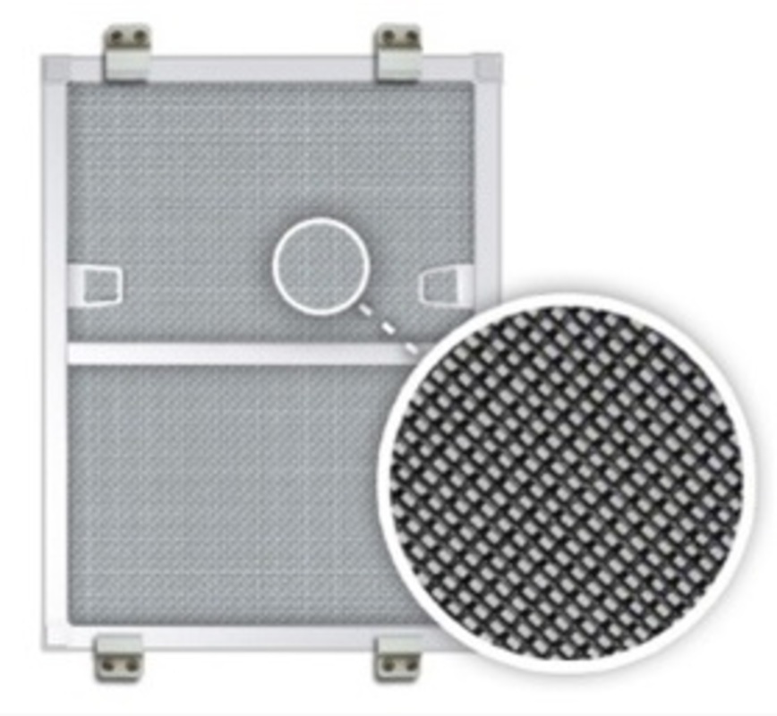 Изображение товара Москитная сетка Антикошка 75x150см черная белый профиль