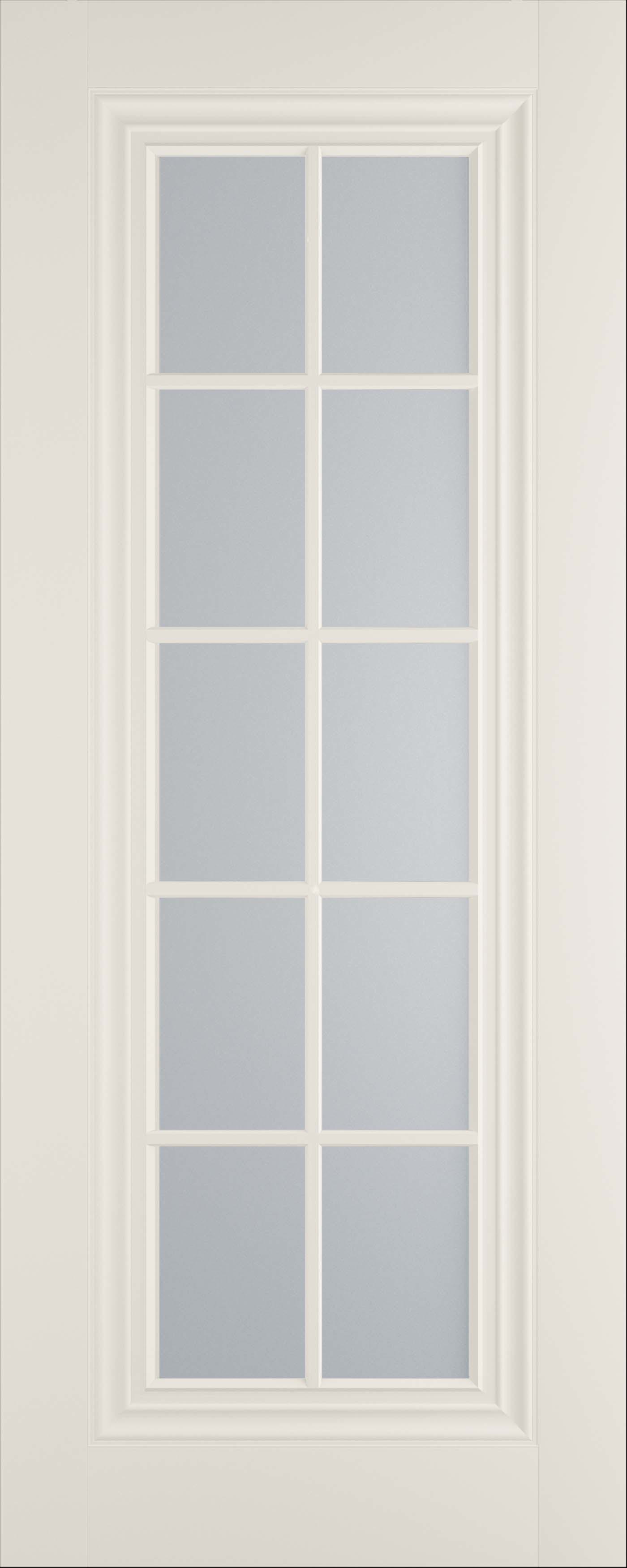 Изображение товара Дверь межкомнатная Имидж-4 остеклённая 60x200см пленка ПВХ цвет эмалит кремовый без замка и петель