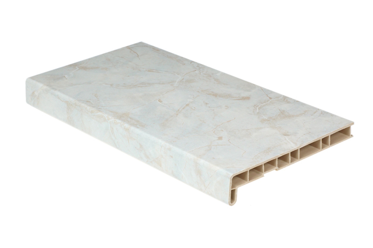 Изображение товара Подоконник CRYSTALLIT Серый мрамор 1300x350x20 глянцевый