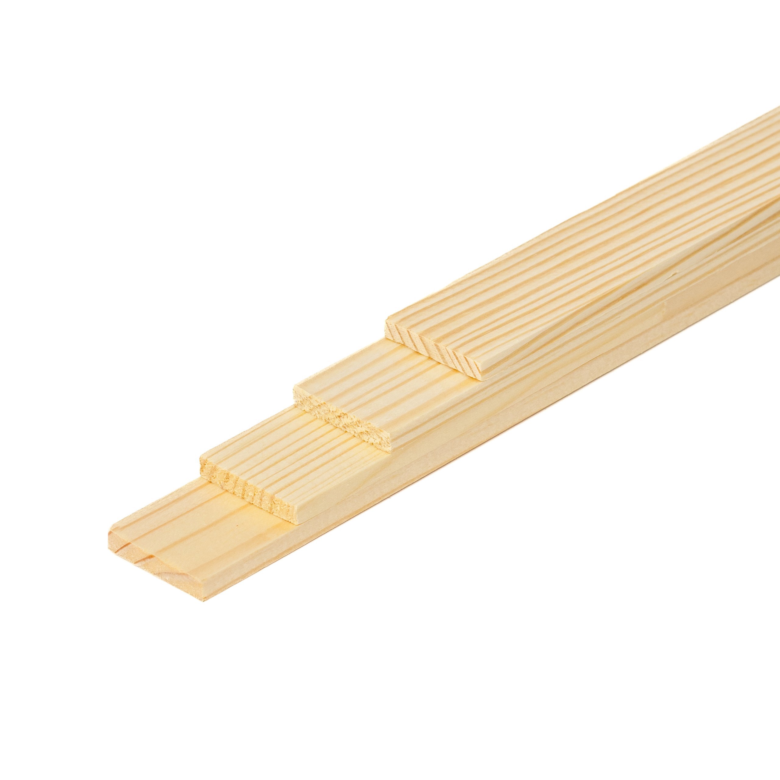 Изображение товара Рейка Timber&style строганый сращенный 5x29x2200мм сосна сорт Экстра 4шт