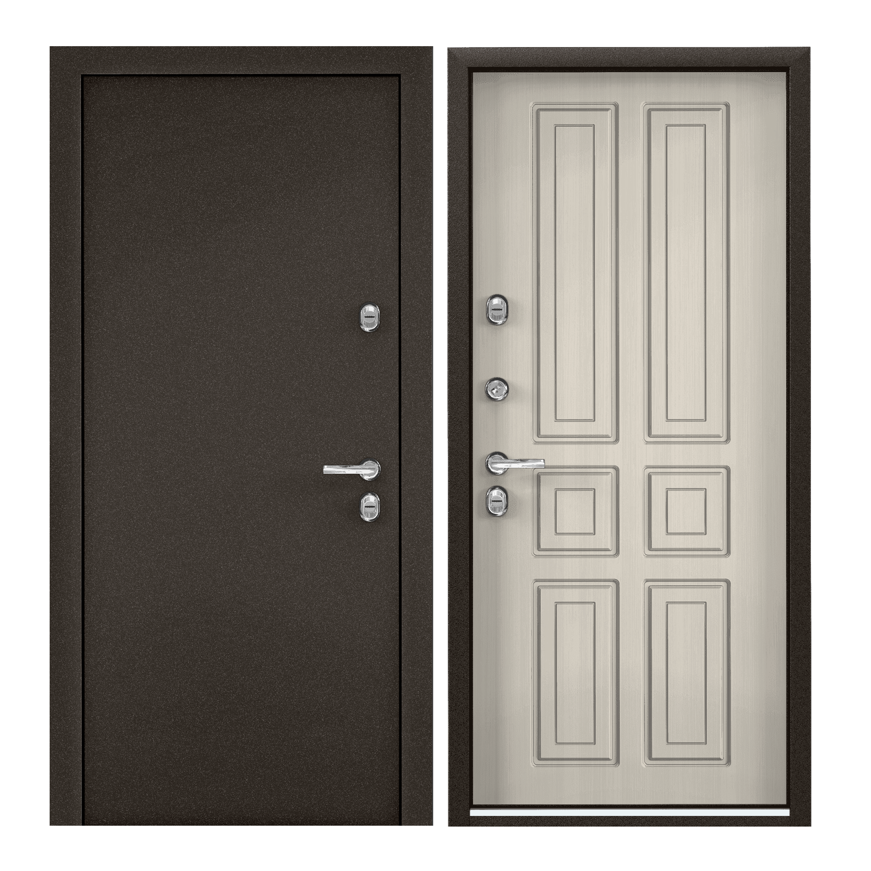 Изображение товара Входная дверь Torex Village Теплоизоляция 76 мм 2 замка Коричневый