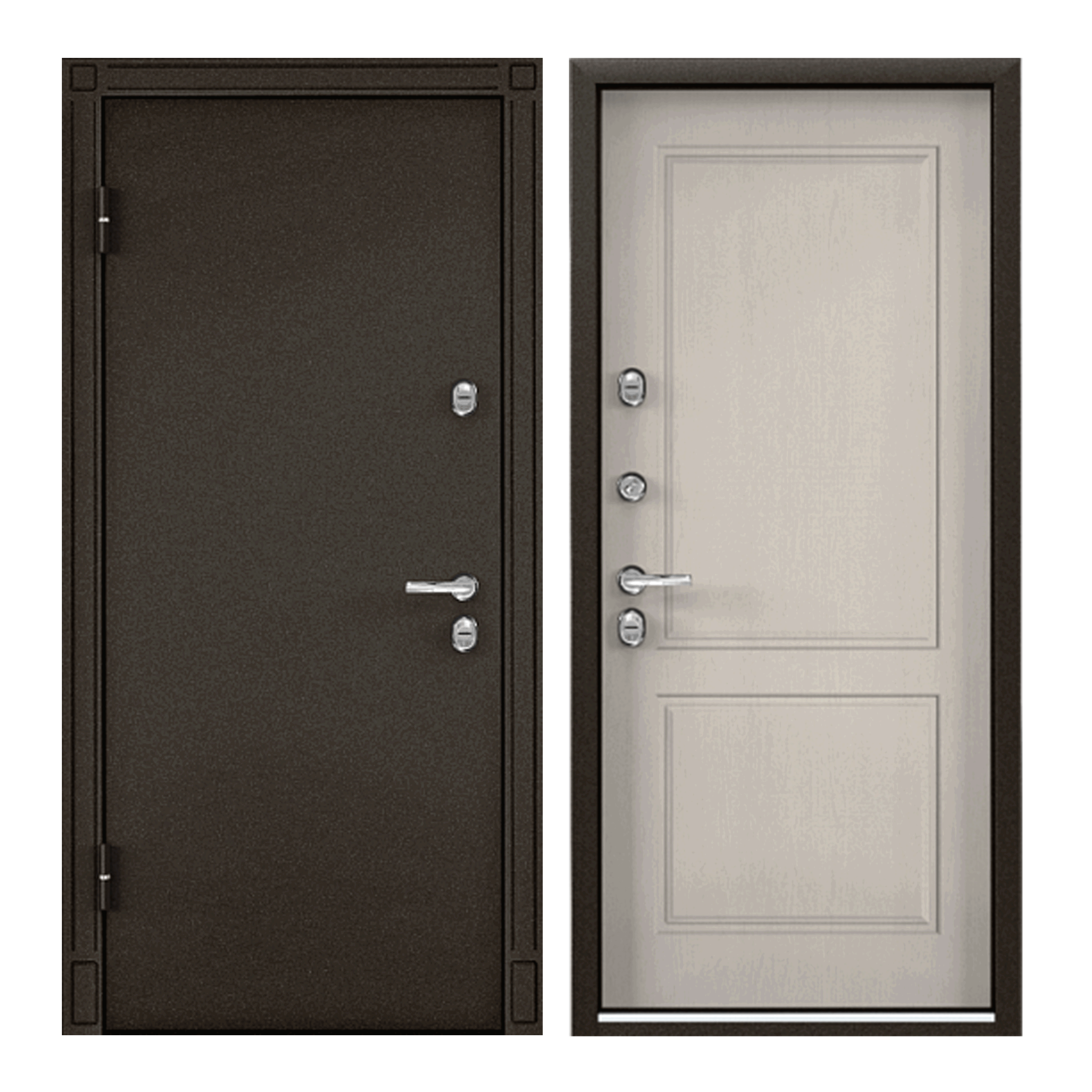 Изображение товара Входная дверь Torex Village 205x88см левый дуб светлый матовый