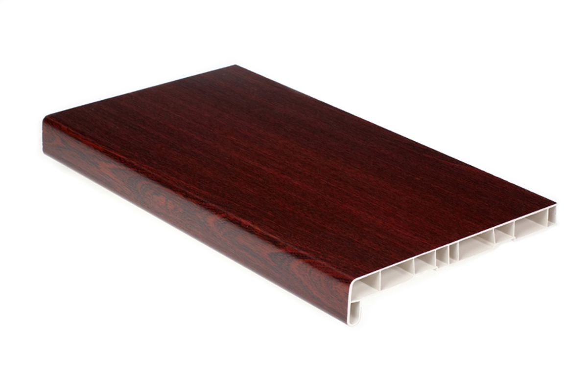 Изображение товара Подоконник Crystallit ПВХ глянцевый 1300x350мм красное дерево
