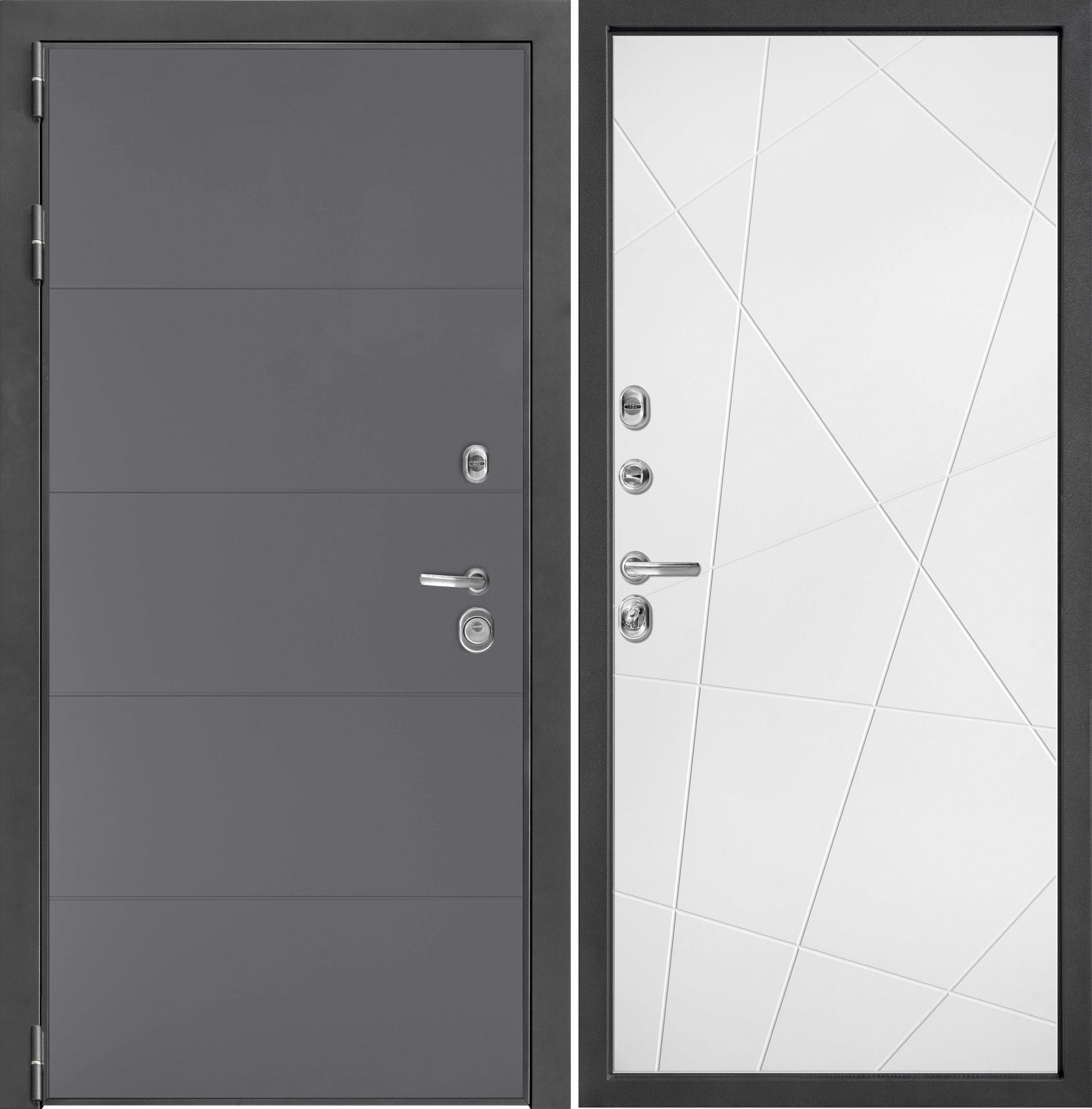 Изображение товара Входная дверь Дверной континент Спарта левый 205x96см цвет лофт белый Изображение товара Входная дверь Дверной континент Спарта левый 205x96см цвет лофт белый