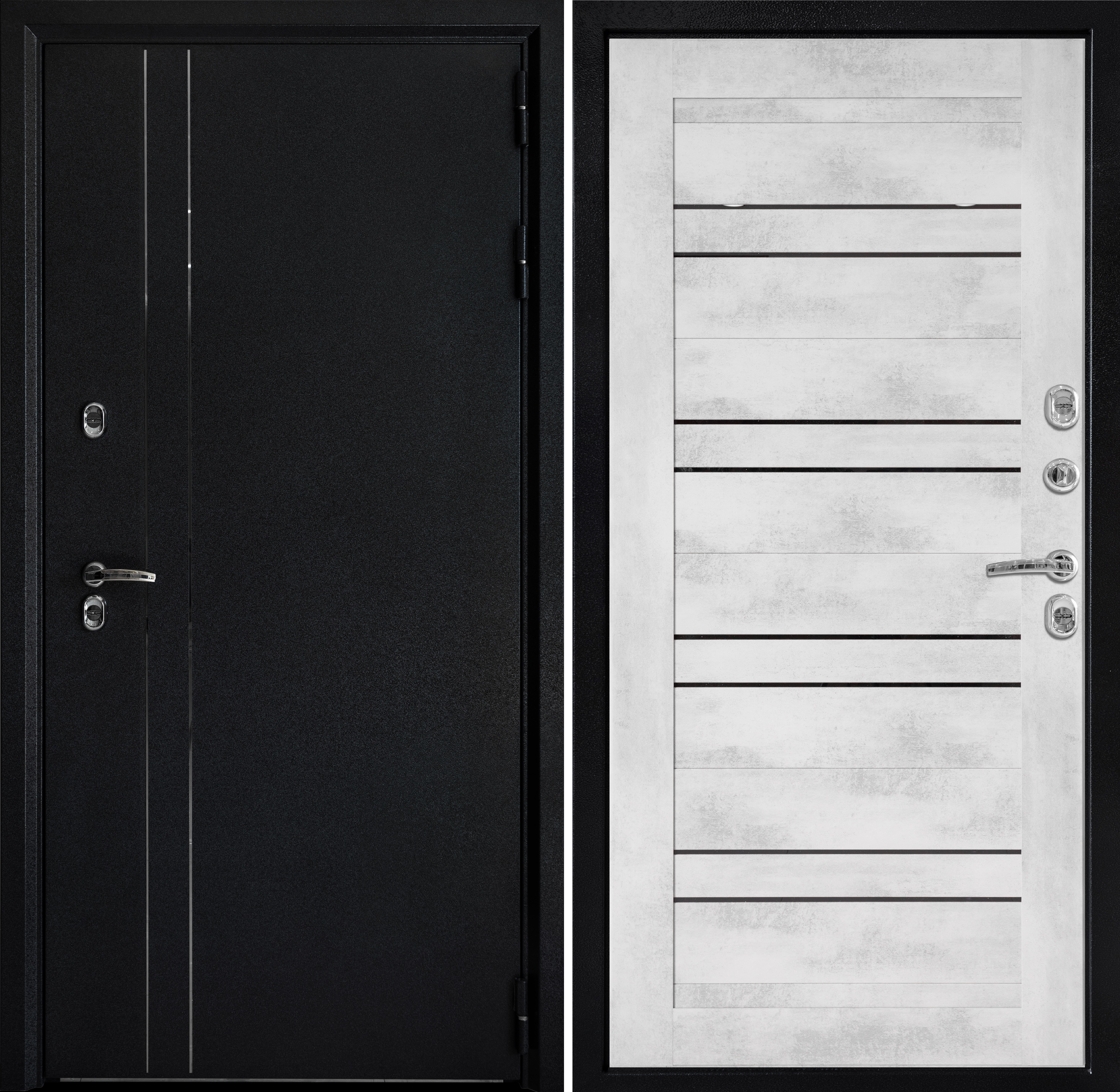 Изображение товара Входная дверь Дверной континент Термо правый 205x86см бетон снежный Изображение товара Входная дверь Дверной континент Термо правый 205x86см бетон снежный