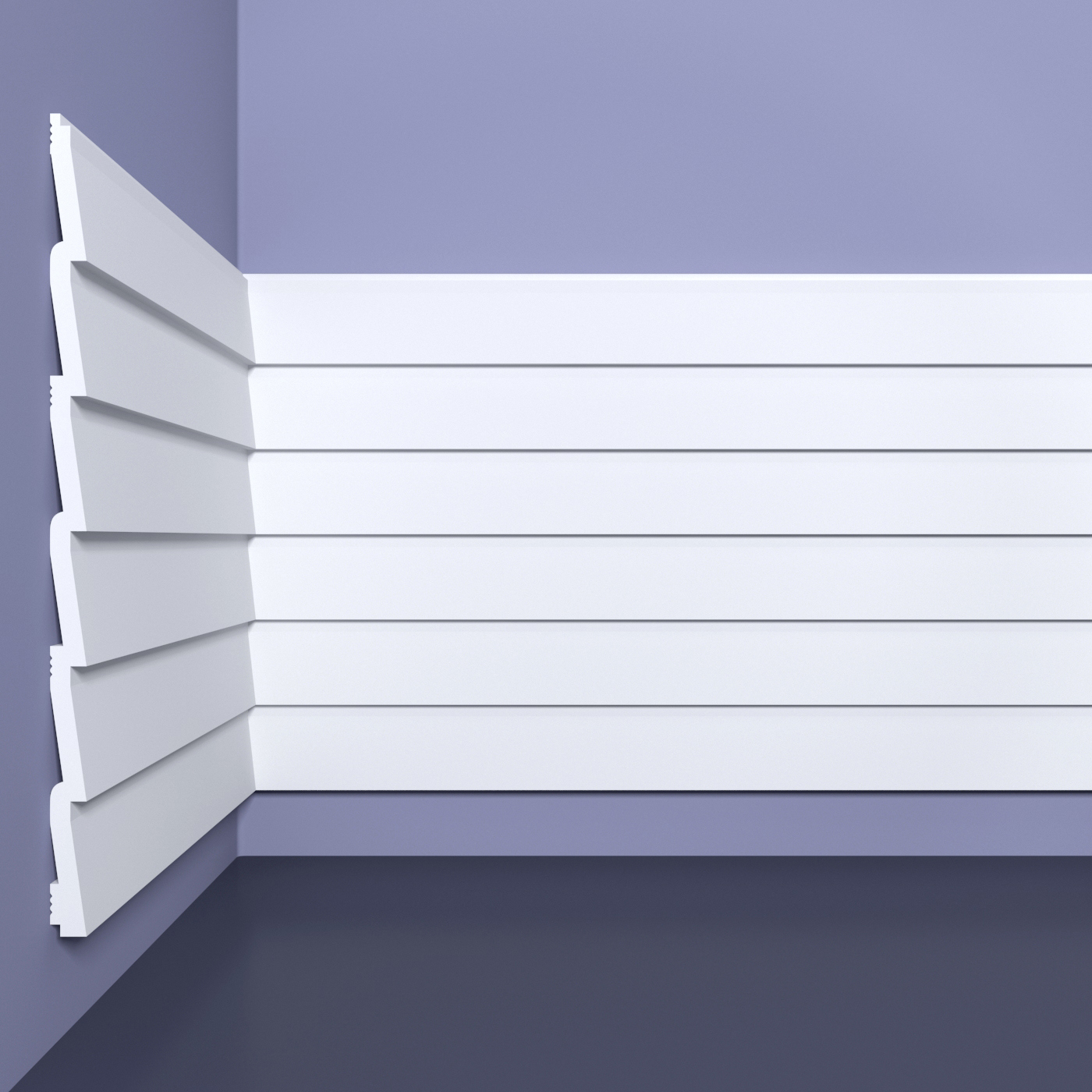 Изображение товара Панель 3D Bello Deco СП 05/2 белый 2000x200мм 0.4м²