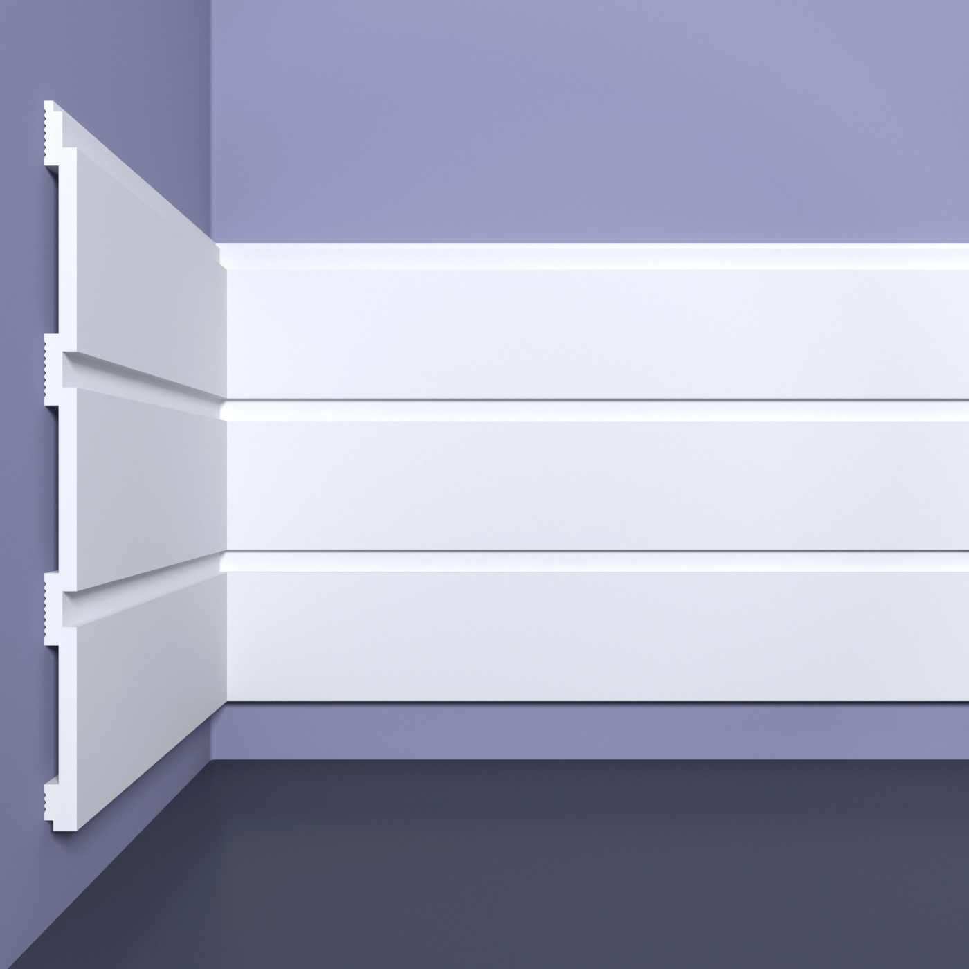 Изображение товара Панель 3D Bello Deco СП 02/2 белый 2000x200мм 0.4м²