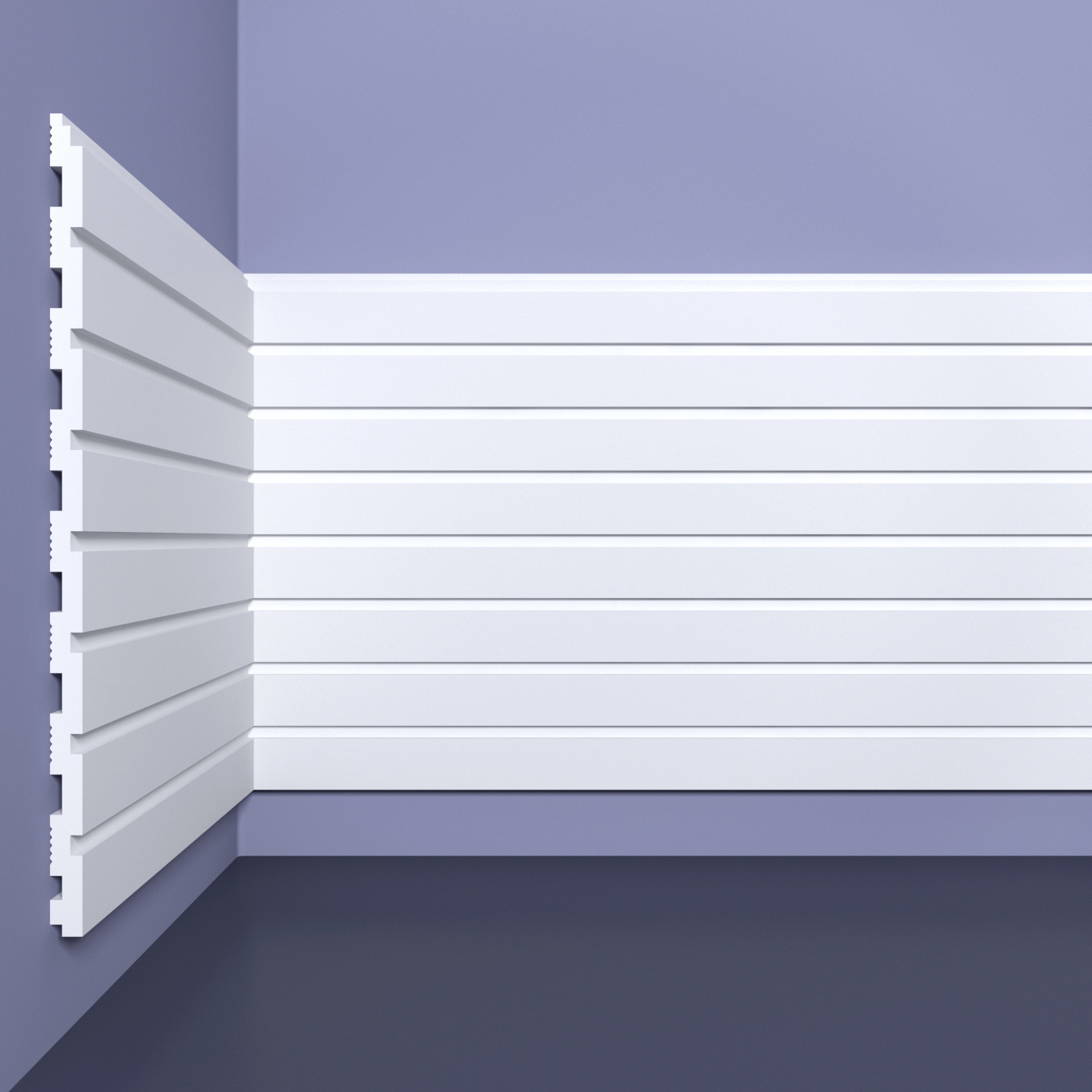 Изображение товара Панель 3D Bello Deco СП 06/2 белый 2000x200мм 0.4м²