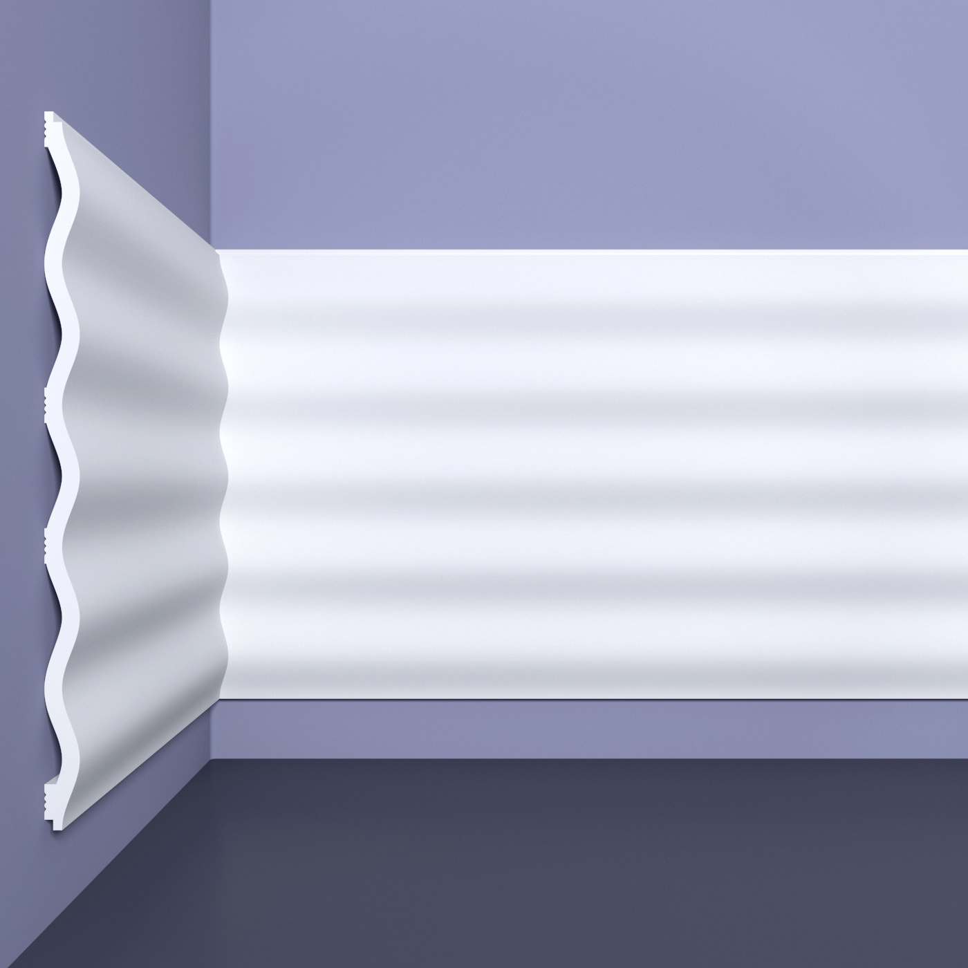 Изображение товара Панель 3D Bello Deco СП 01/2 белый 2000x200мм 0.4м²