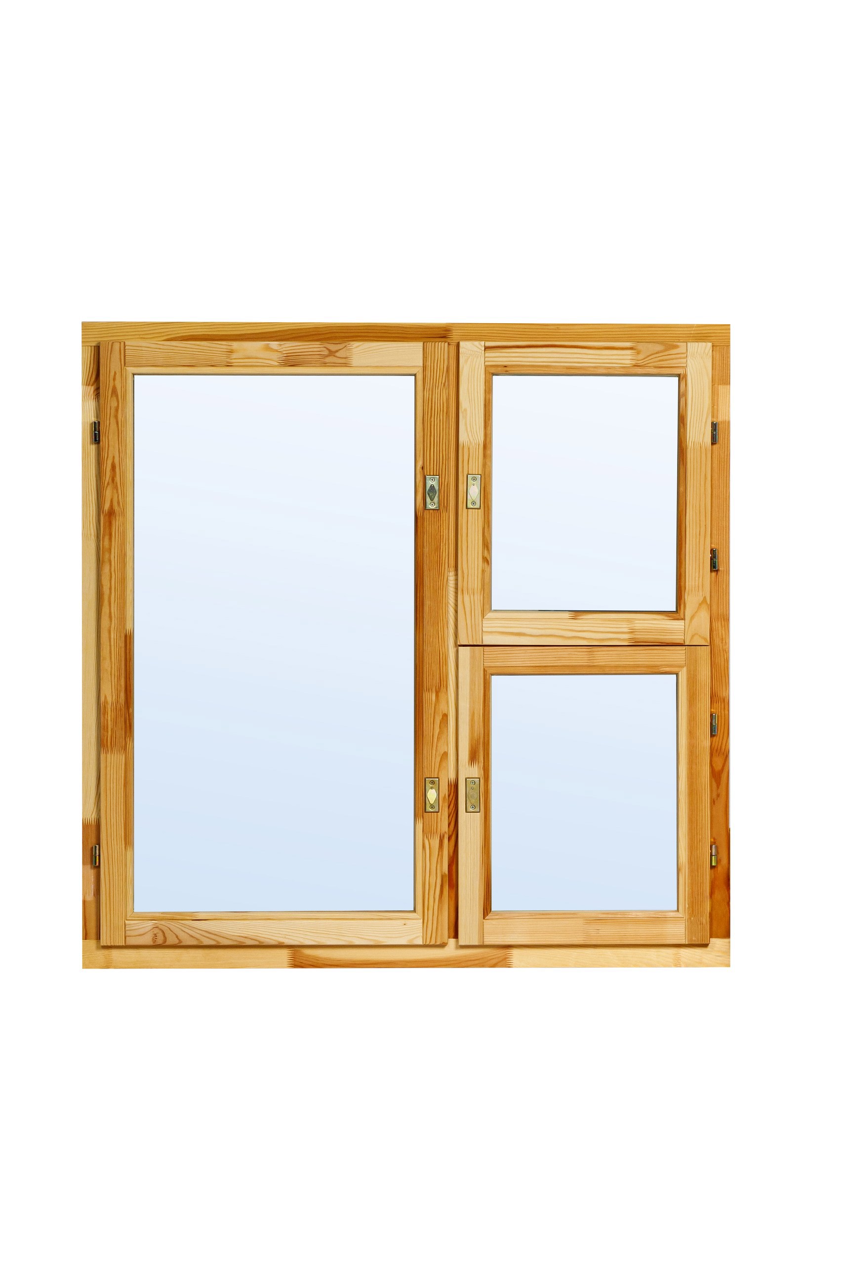 Изображение товара Окно деревянное Timber&Style ОД ОСП (45) 1160x1170мм с однокамерным стеклопакетом с форточкой