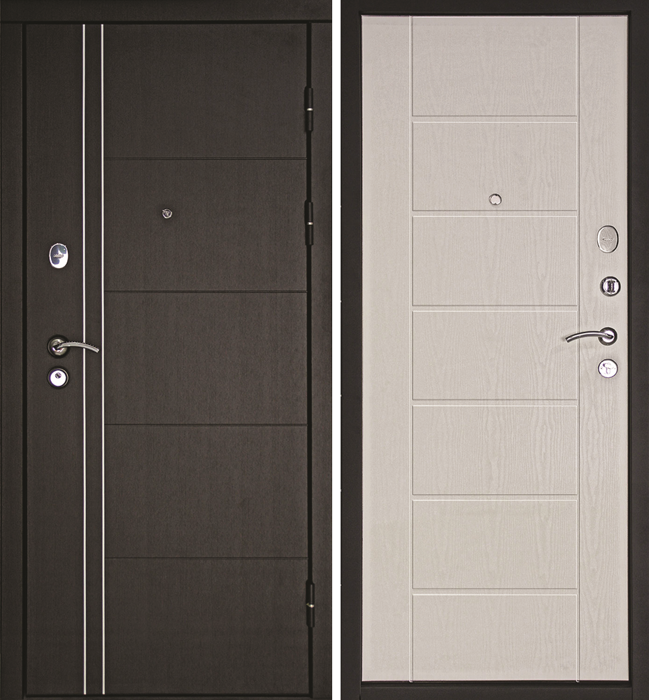 Изображение товара Входная дверь Дверной континент Теплолюкс правый 205x86см белое дерево