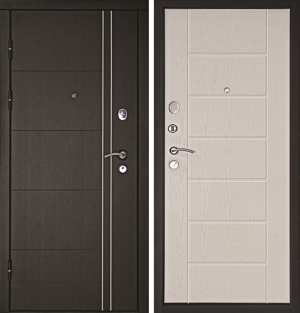 Изображение товара Входная дверь Дверной континент Теплолюкс левый 205x96см белое дерево