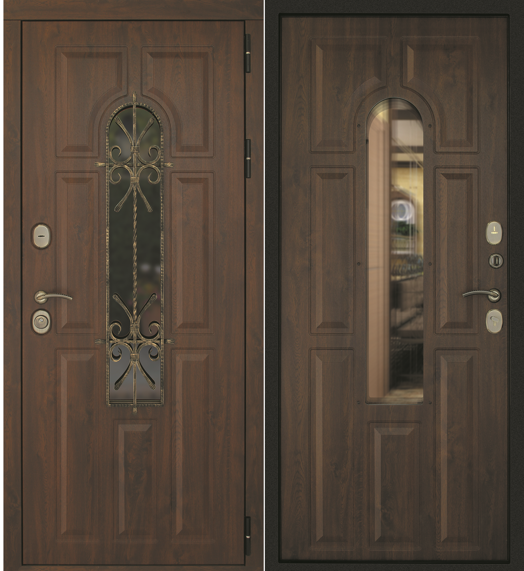 Изображение товара Входная дверь Лион ДВЕРНОЙ КОНТИНЕНТ, коричневый темный орех, 205x86 см Изображение товара Входная дверь Лион ДВЕРНОЙ КОНТИНЕНТ, коричневый темный орех, 205x86 см