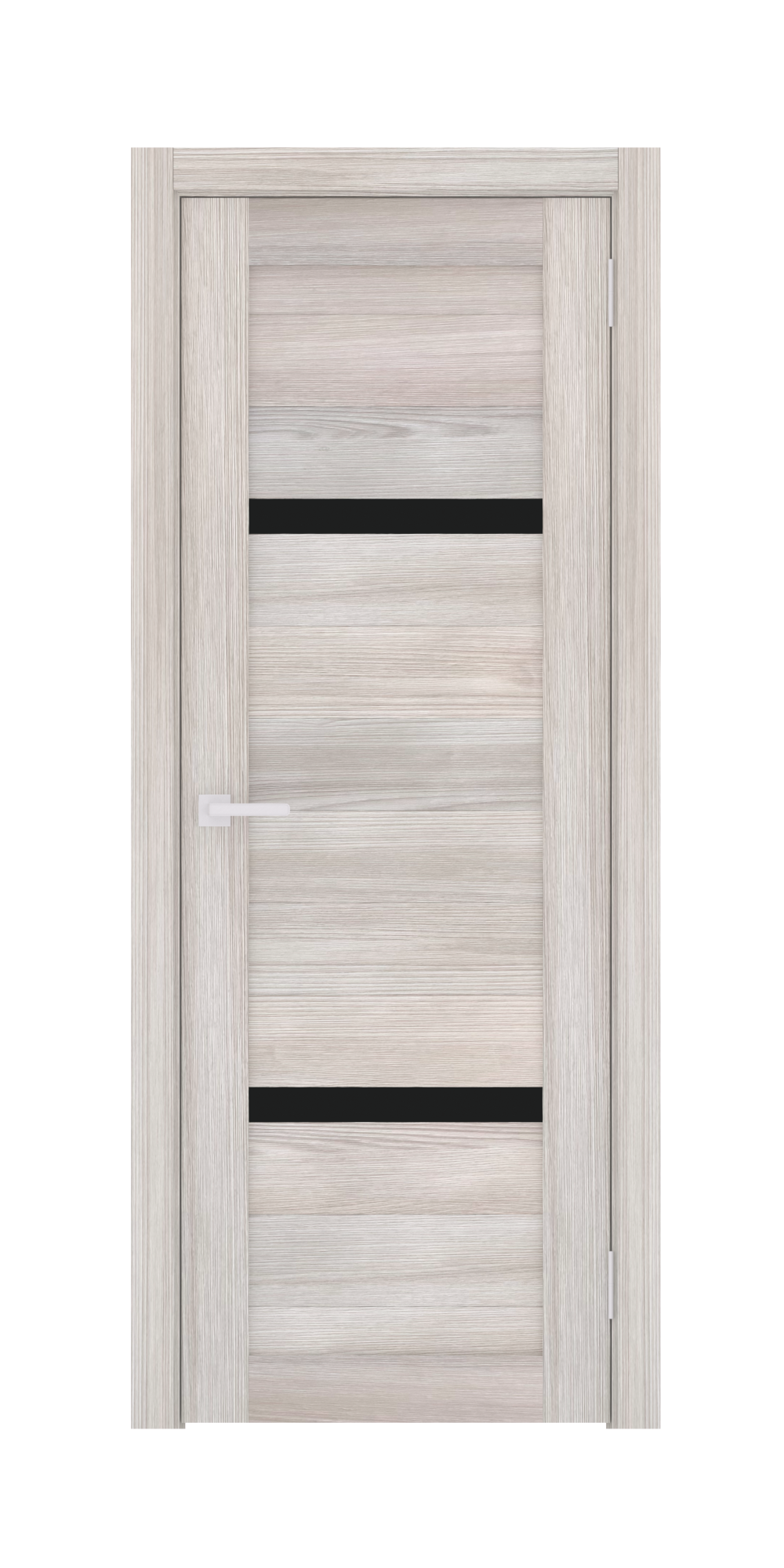 Изображение товара Комплект межкомнатной двери Лесма Стиль Рондо 42 200x80см пленка ПВХ отделка стеклом black star ривьера айс с коробом и наличниками